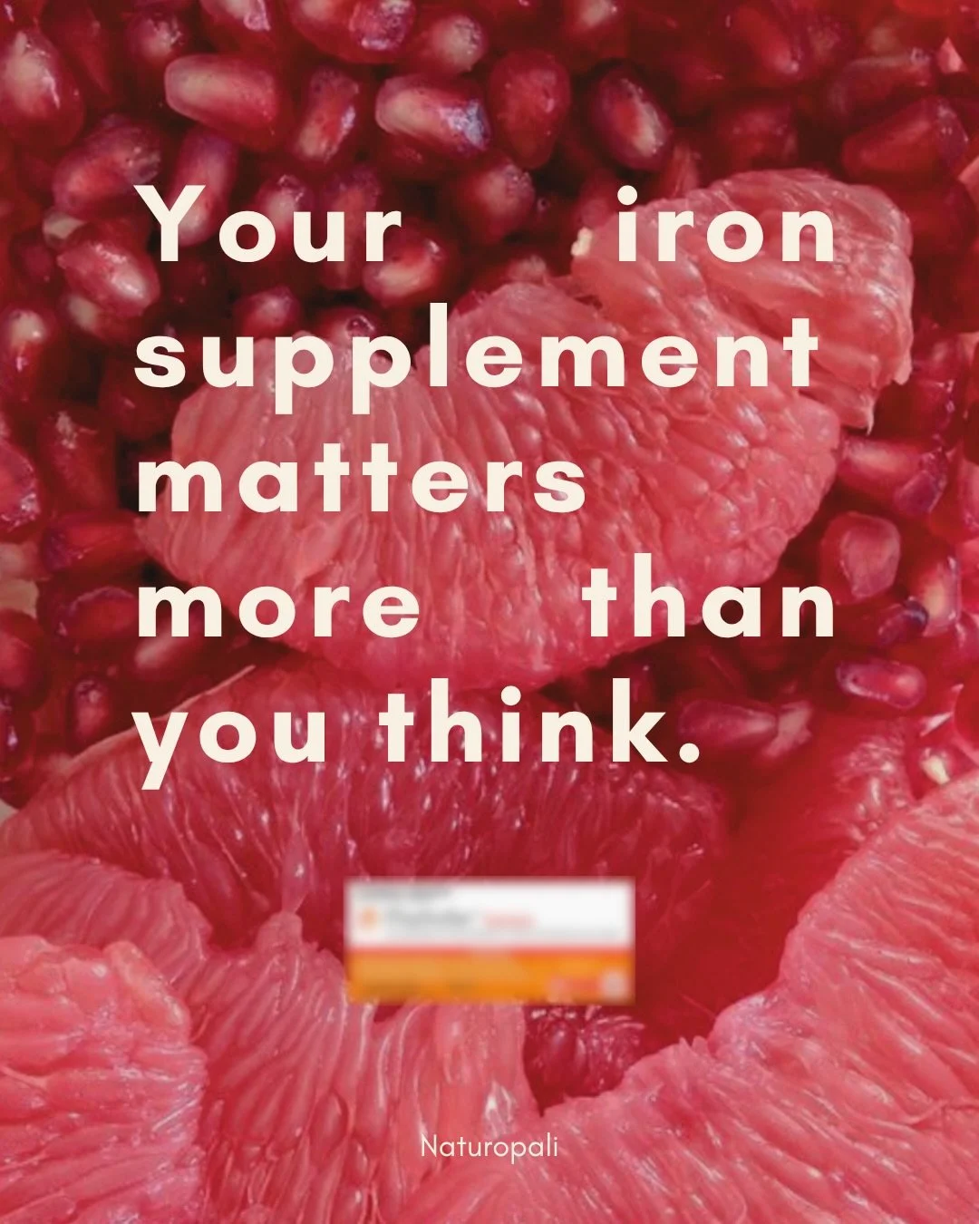 Most over the counter iron supplements are dosed way higher than your body can actually handle at once 🥴🥴

When you take large doses like 100mg of elemental iron in one hit, your body responds by increasing a hormone called hepcidin. Hepcidin acts 