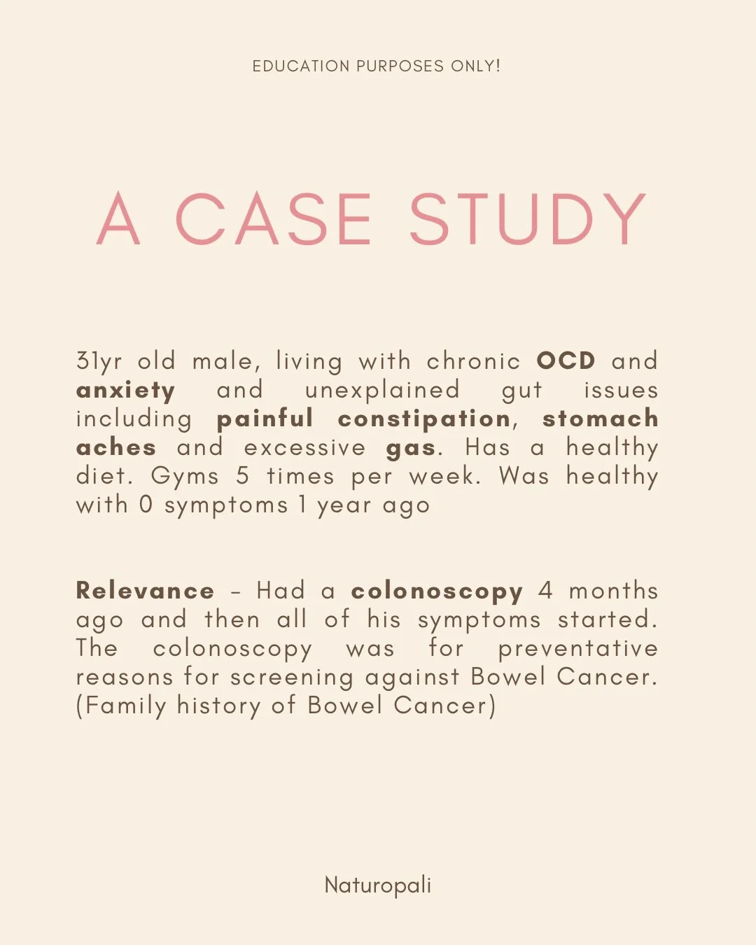 Note *** colonoscopy&rsquo;s are such an important procedure to detect any polyps, bowel cancers and complex diseases. They are absolutely life changing and essential. This post is to NOT defer any individual away from colonoscopy&rsquo;s. However I 