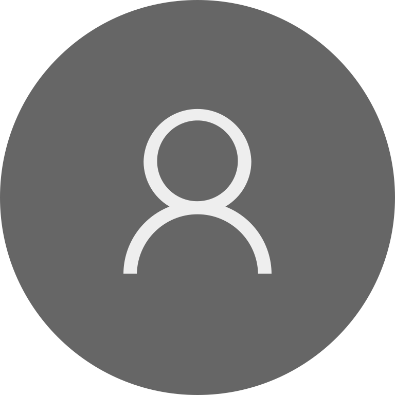 Gray circle with a white user silhouette icon in the center.