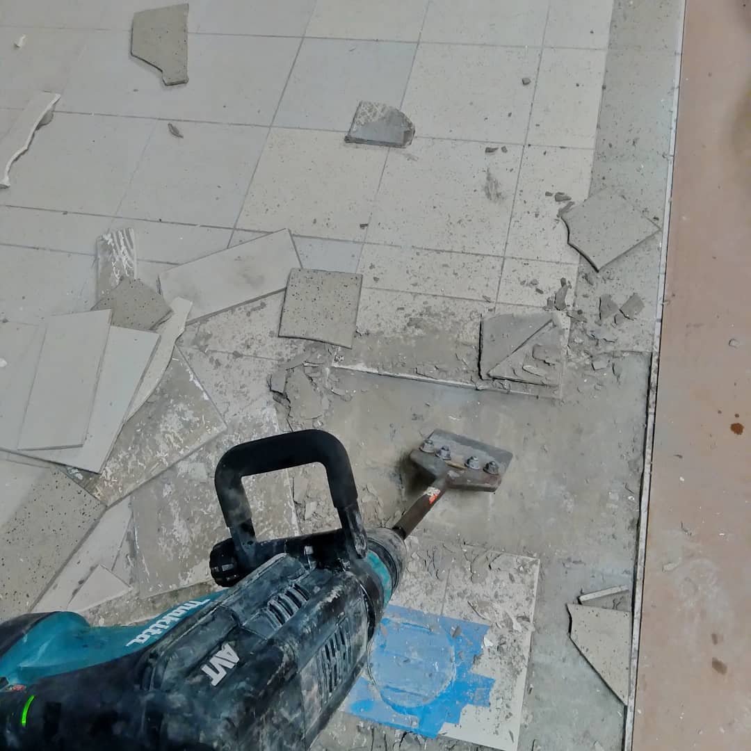 Commercial floor demolition