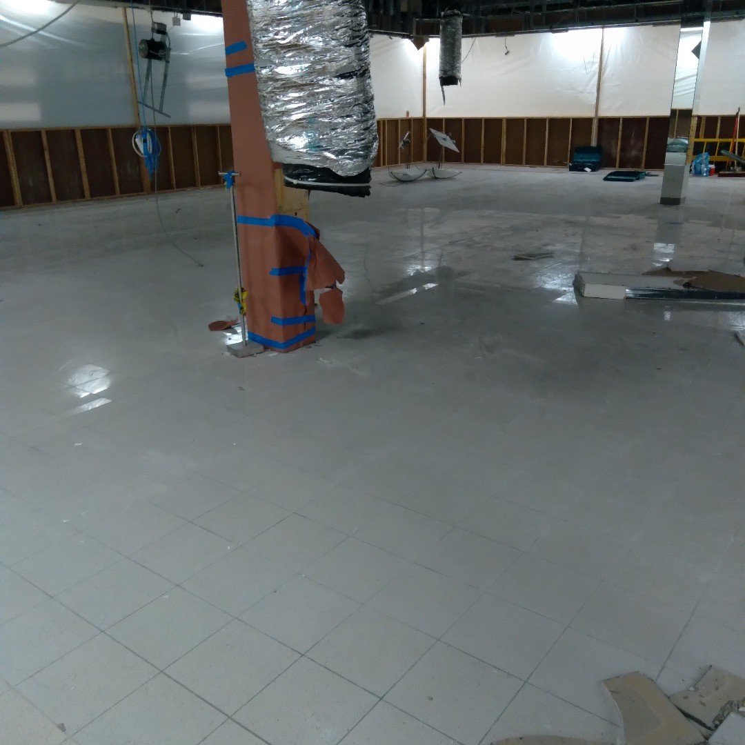 Commercial tile floor removal