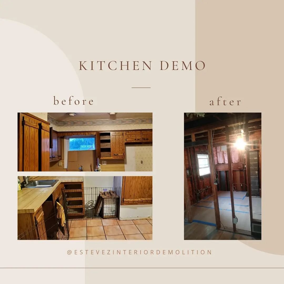 Complete kitchen demolition