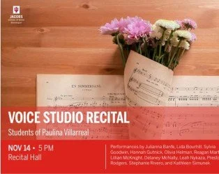 Voice Studio Recital – Students of Paulina Villarreal
