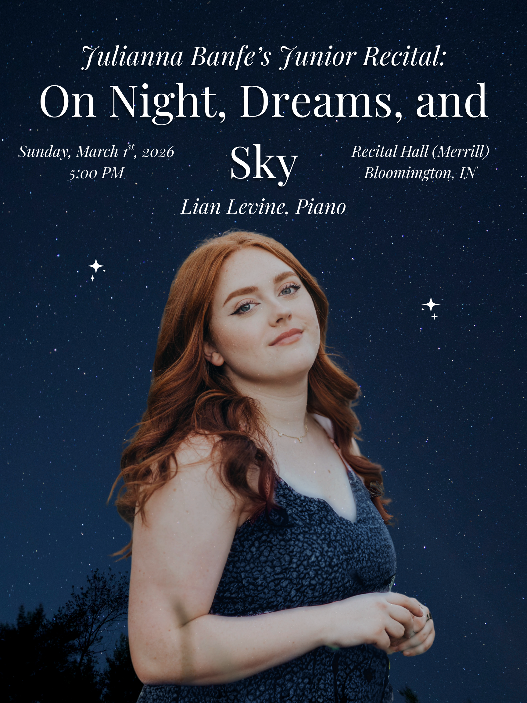 Junior Recital: On Night, Dreams, and Sky