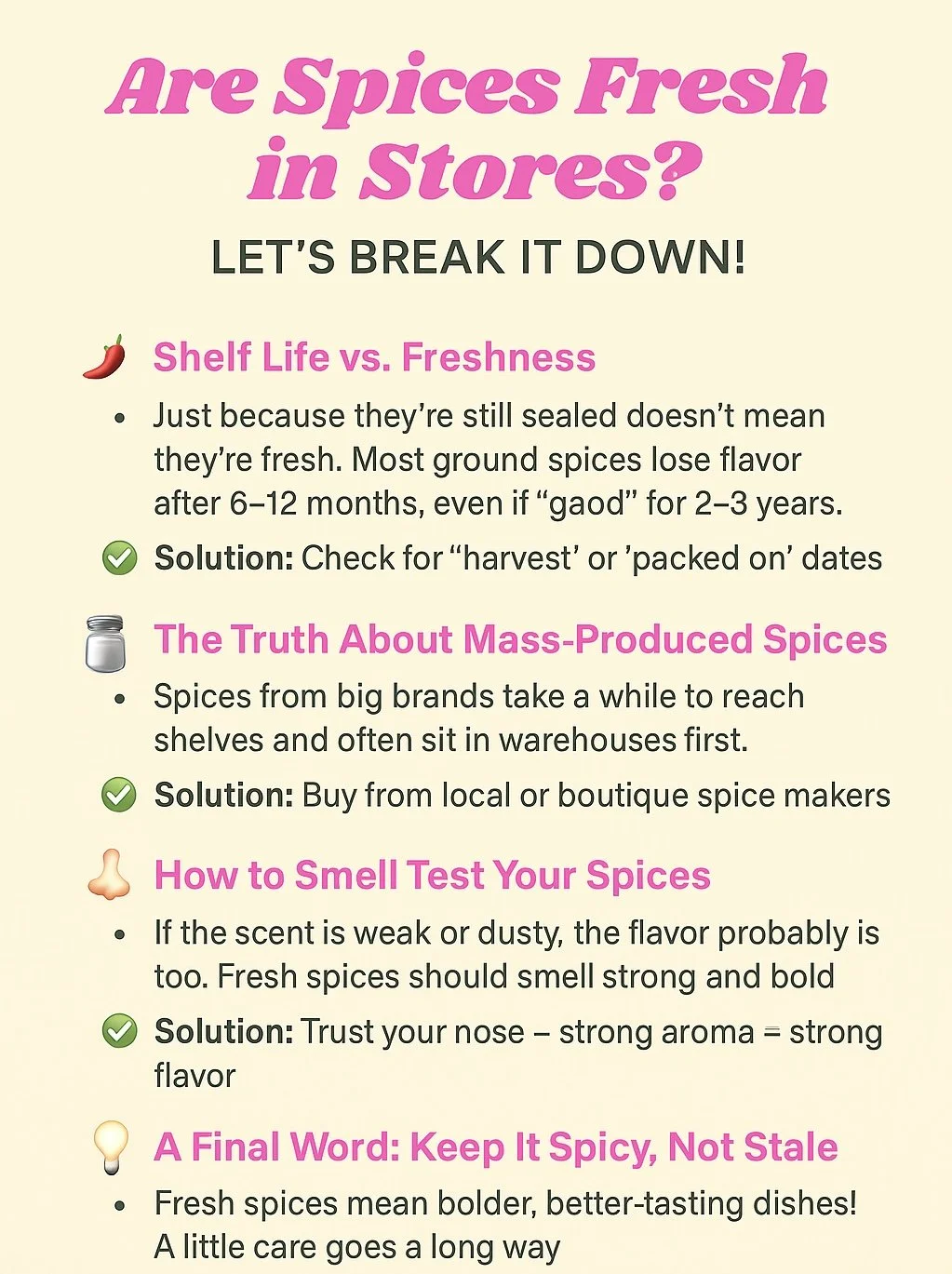 Are Spices Fresh in Stores? Let’s Break It Down!
