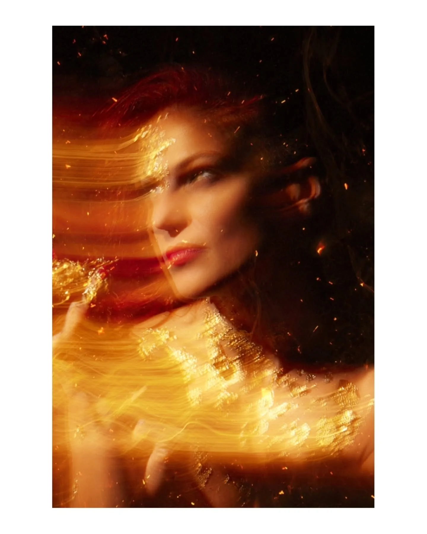 This series was created with my amazing aunt as the model for one of my fine art concepts.

I wanted to create something that felt powerful, raw, and almost mythical. Using light, movement, smoke, and gold, we experimented until everything came toget