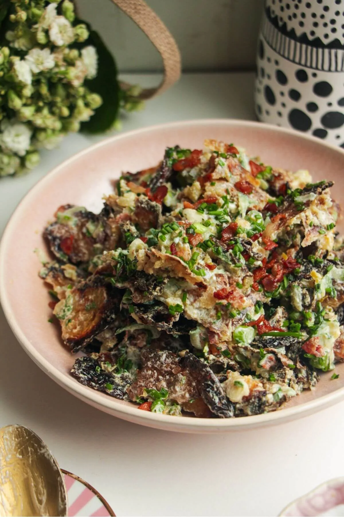 Crispy Smashed Potato Salad