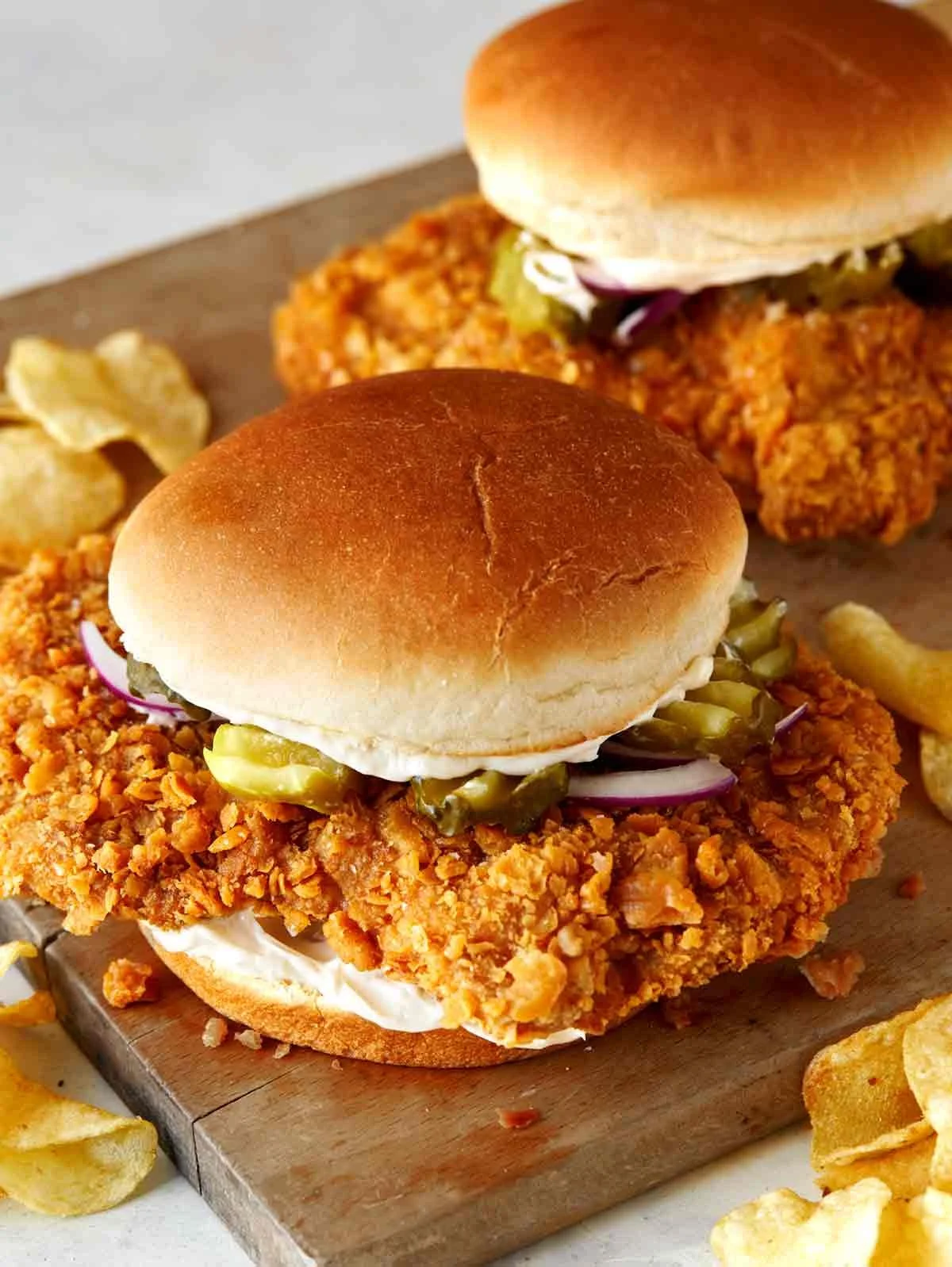 Fried Pork Chop Sandwich