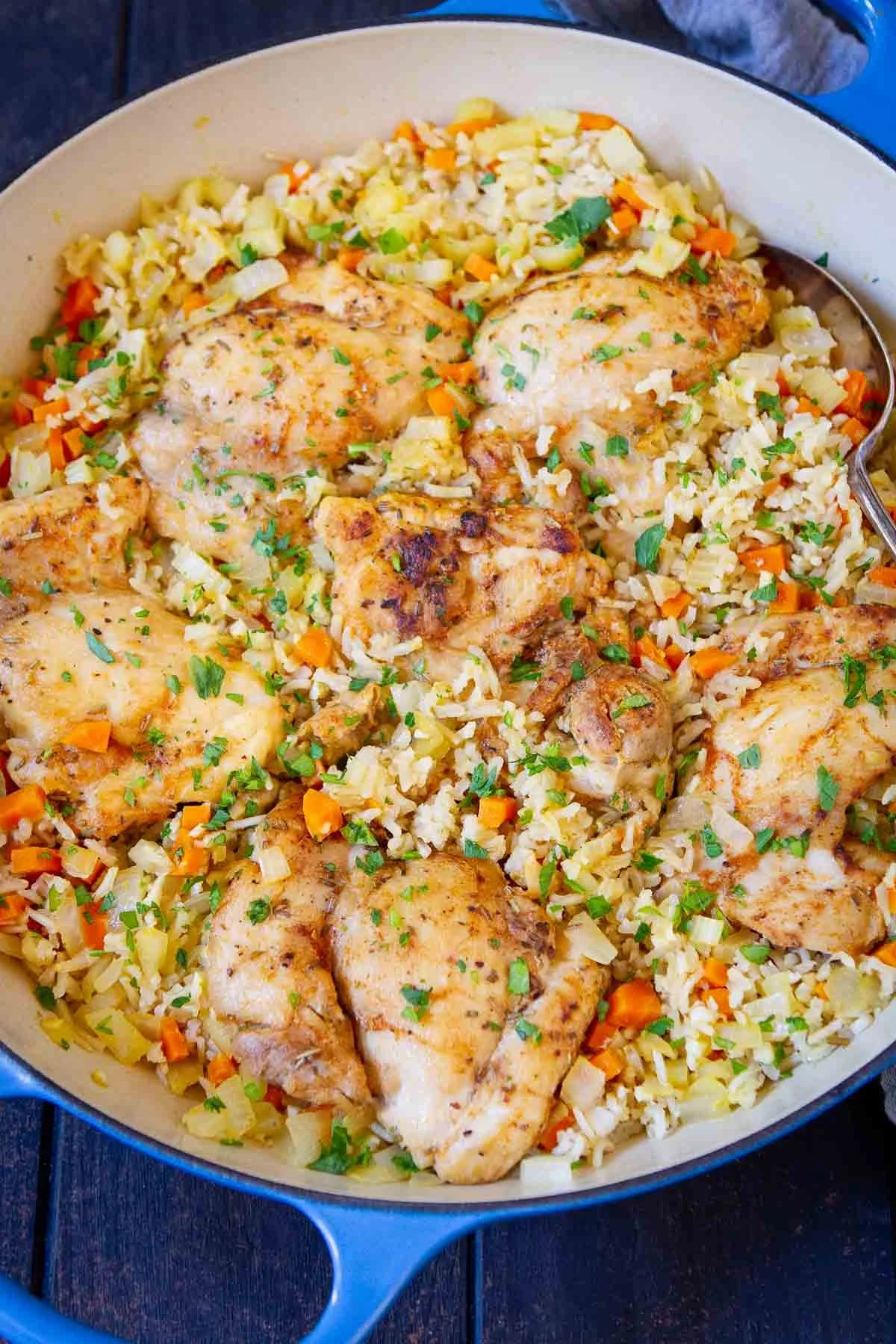 Summer Chicken, Veggie & Rice one pot