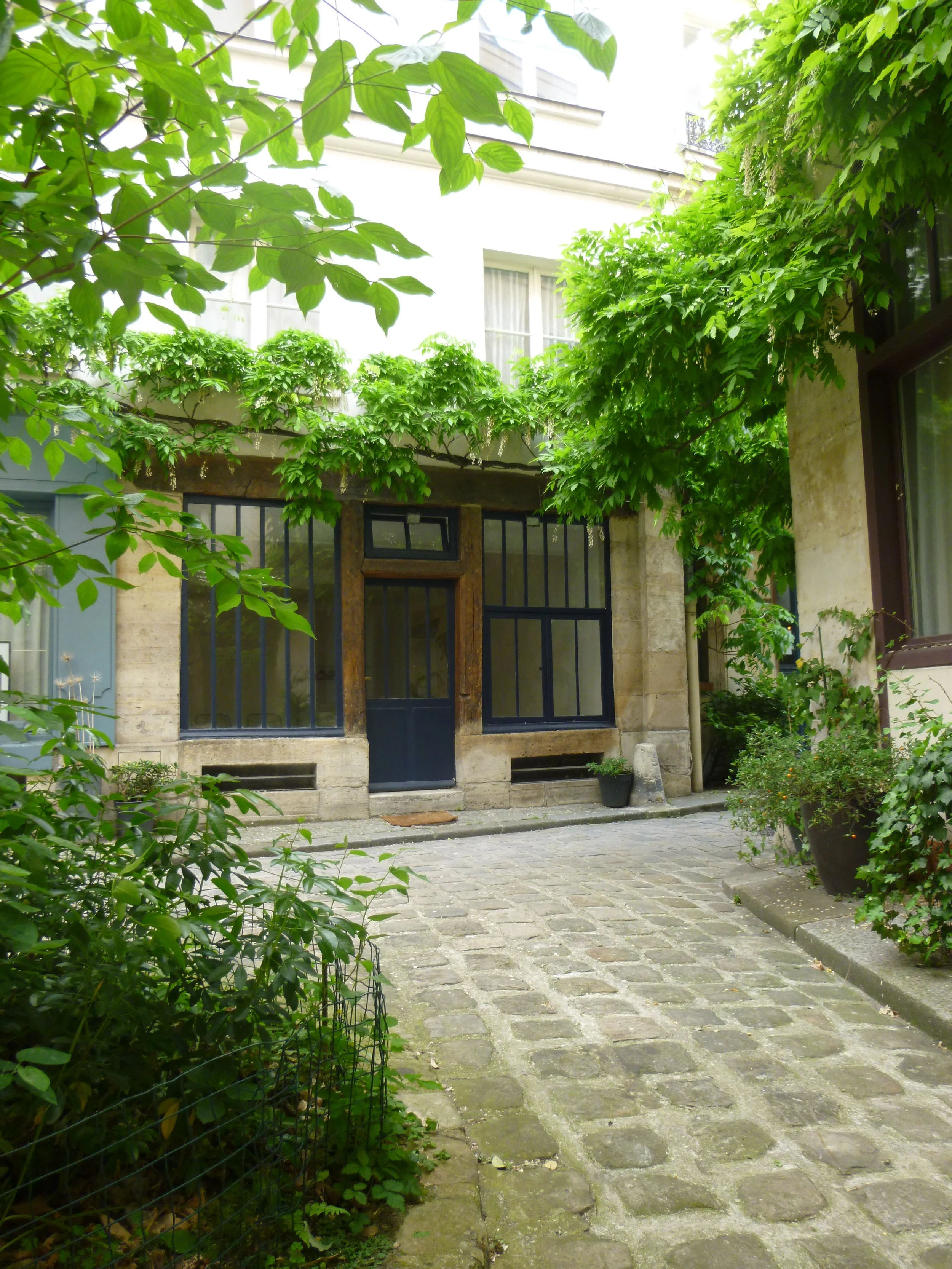 Tucked in a cute courtyard
