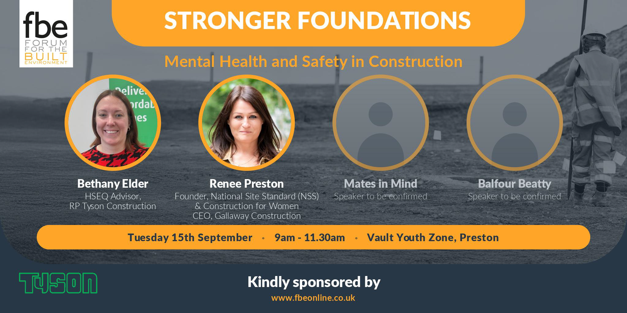 fbe Lancashire - Stronger Foundations - Mental Health and Wellbeing in Construction 