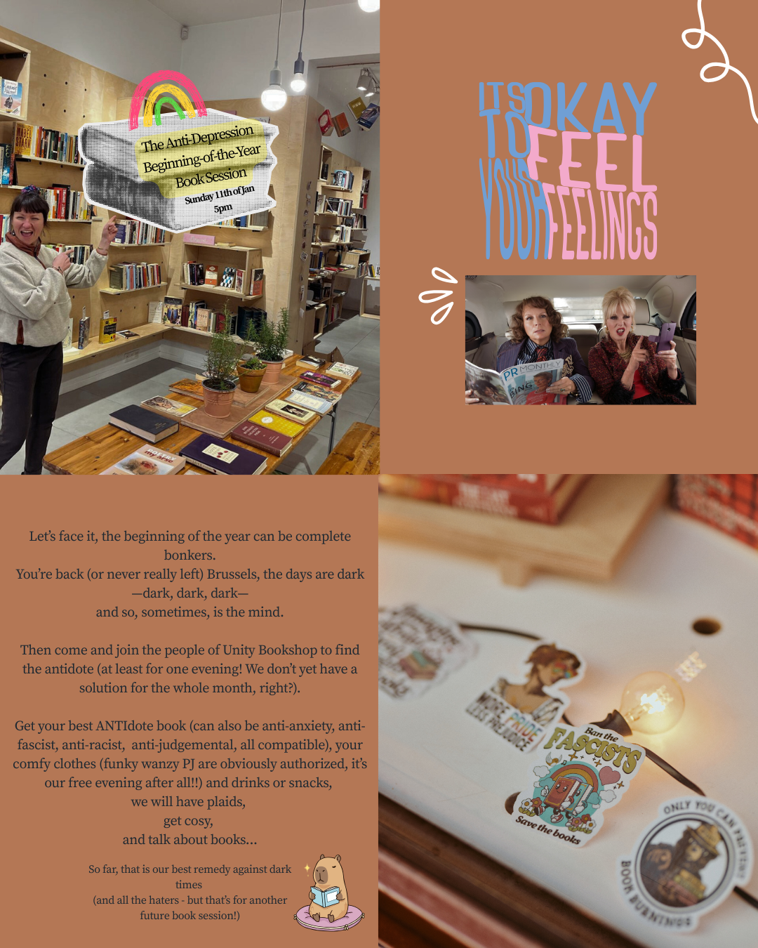 The Anti-depression Beginning-of-the-Year Book Session (free event)