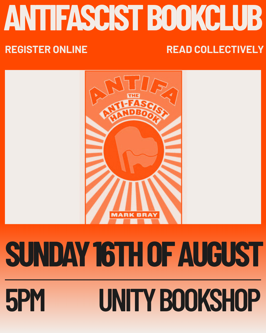 Collective anti-fascist reading - "ANTIFA - the antifascist handbook” by Mark Bray