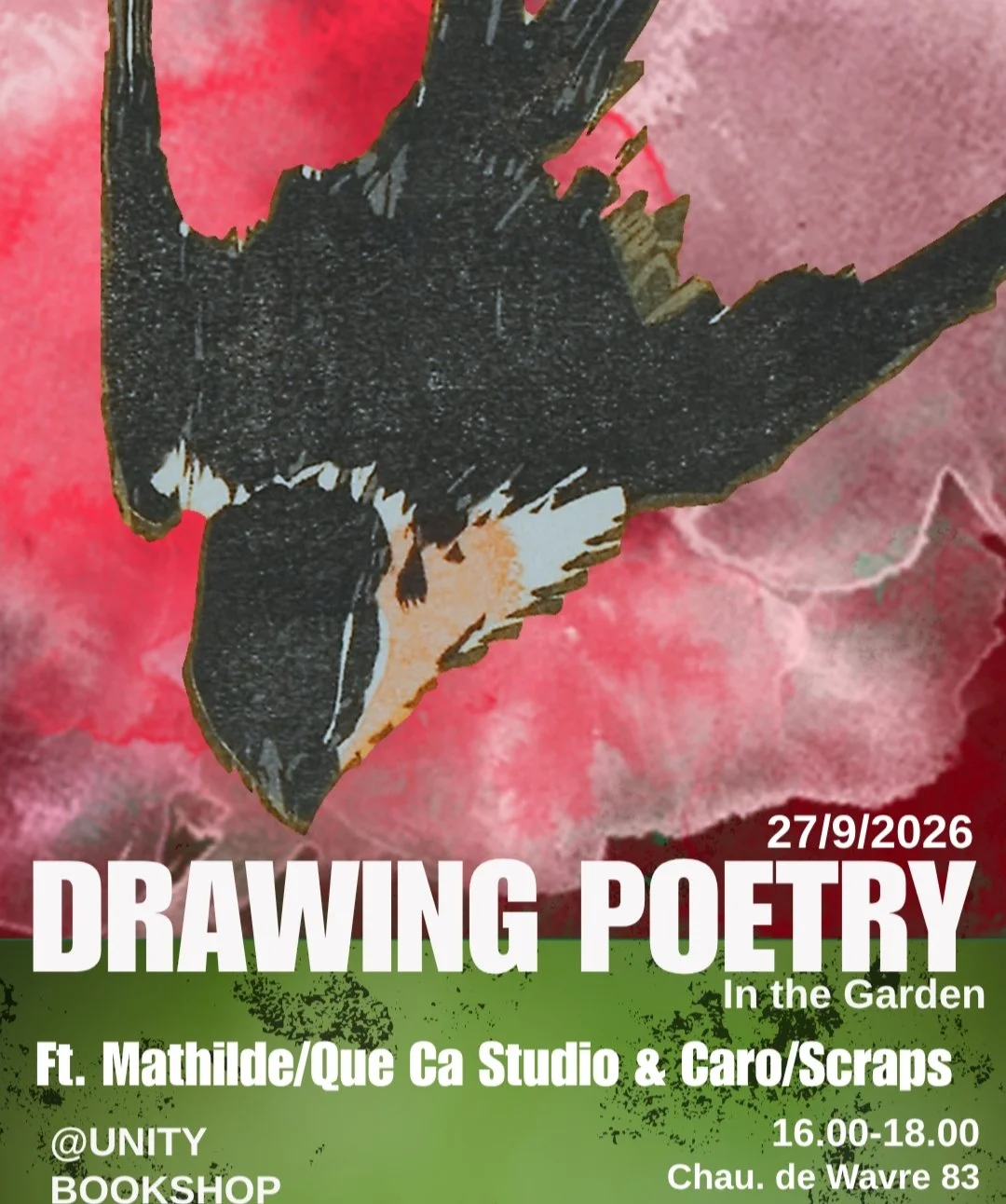 Drawing poetry in the garden 