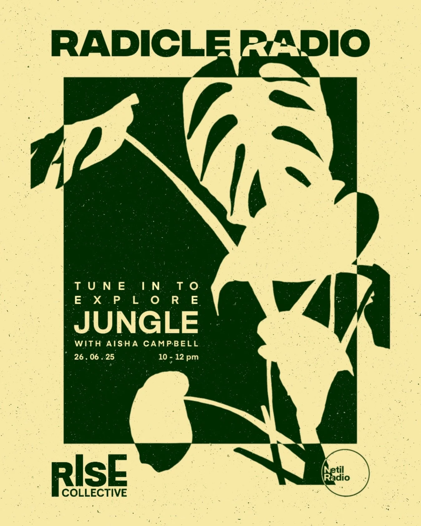 🌱RADICLES !! We are back on Radicle Radio this morning at 10am diving deep into the baselines and breakbeats of JUNGLE not just the music, but the movement🌱
Jungle has always been more than a genre. It’s a sound system that made a beating sc
