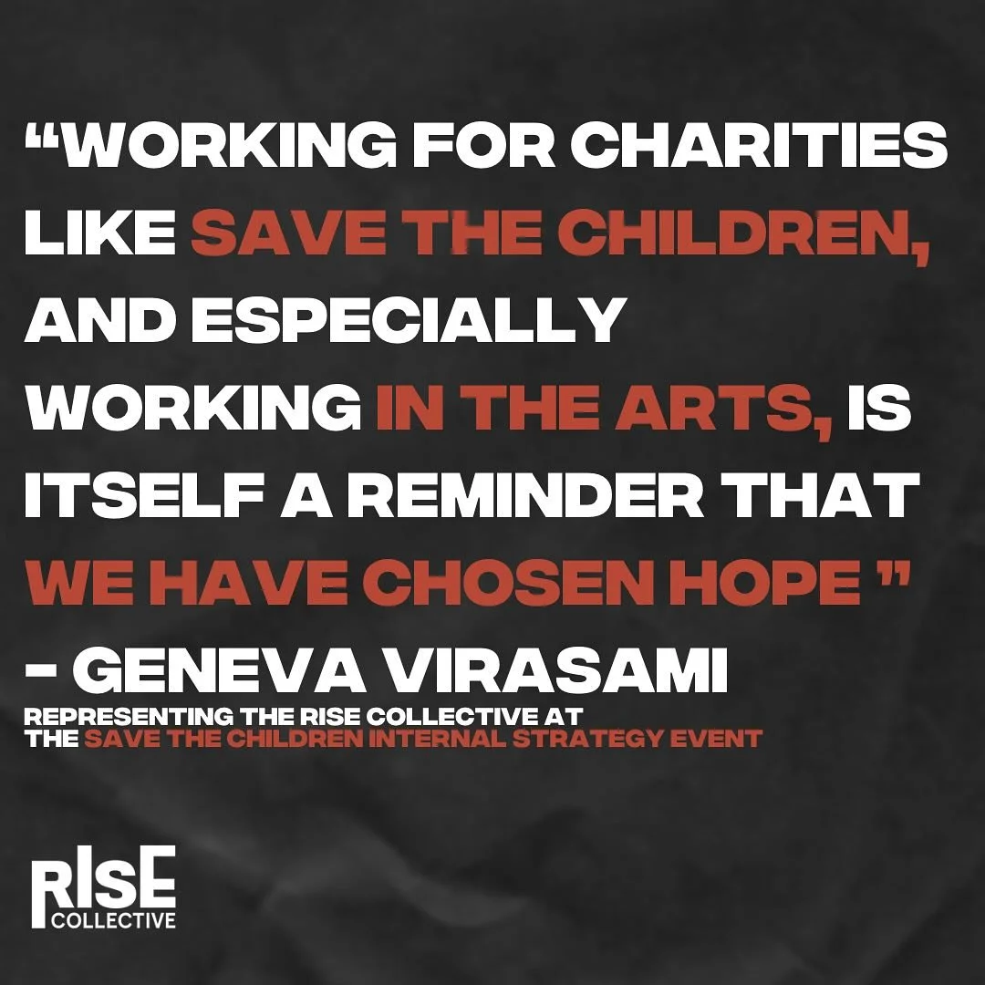 ❤️Unpacking Save the Children’s Strategy //️ Lasting Change Starts With Hope ⭐️
We were gassed to have @genevas_convention representing the RISE Collective at the start of a new series of internal panel discussions hosted by @savechildrenuk w
