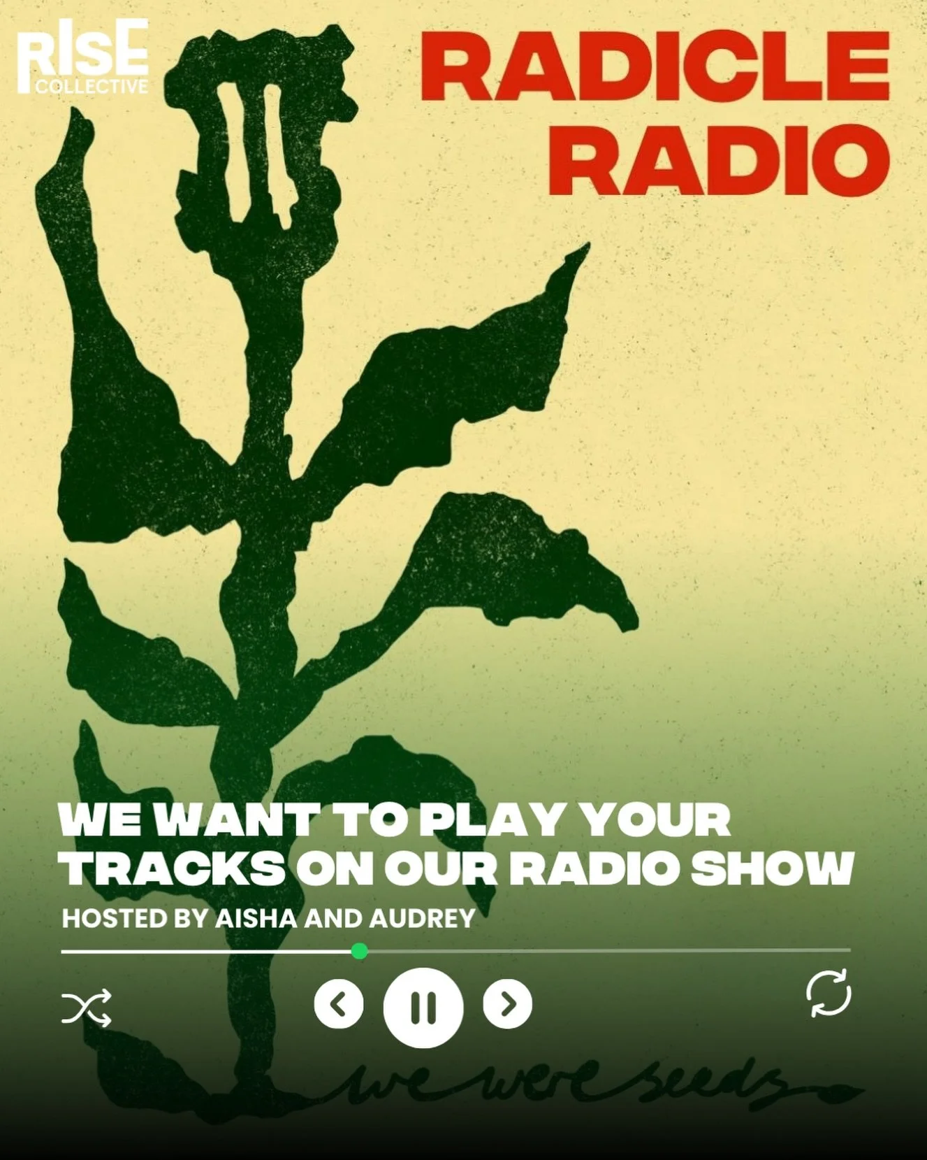 ⭐️IT&rsquo;S THE PEOPLE&rsquo;S SHOW (!!!)⭐️

This month on Radicle Radio, as a celebration of the year so far - we are handing our December show to you all, our maaaaggicccc collective 🎤✨

Due to be aired on Christmas Day🎄 @aishacampbell &amp; @au