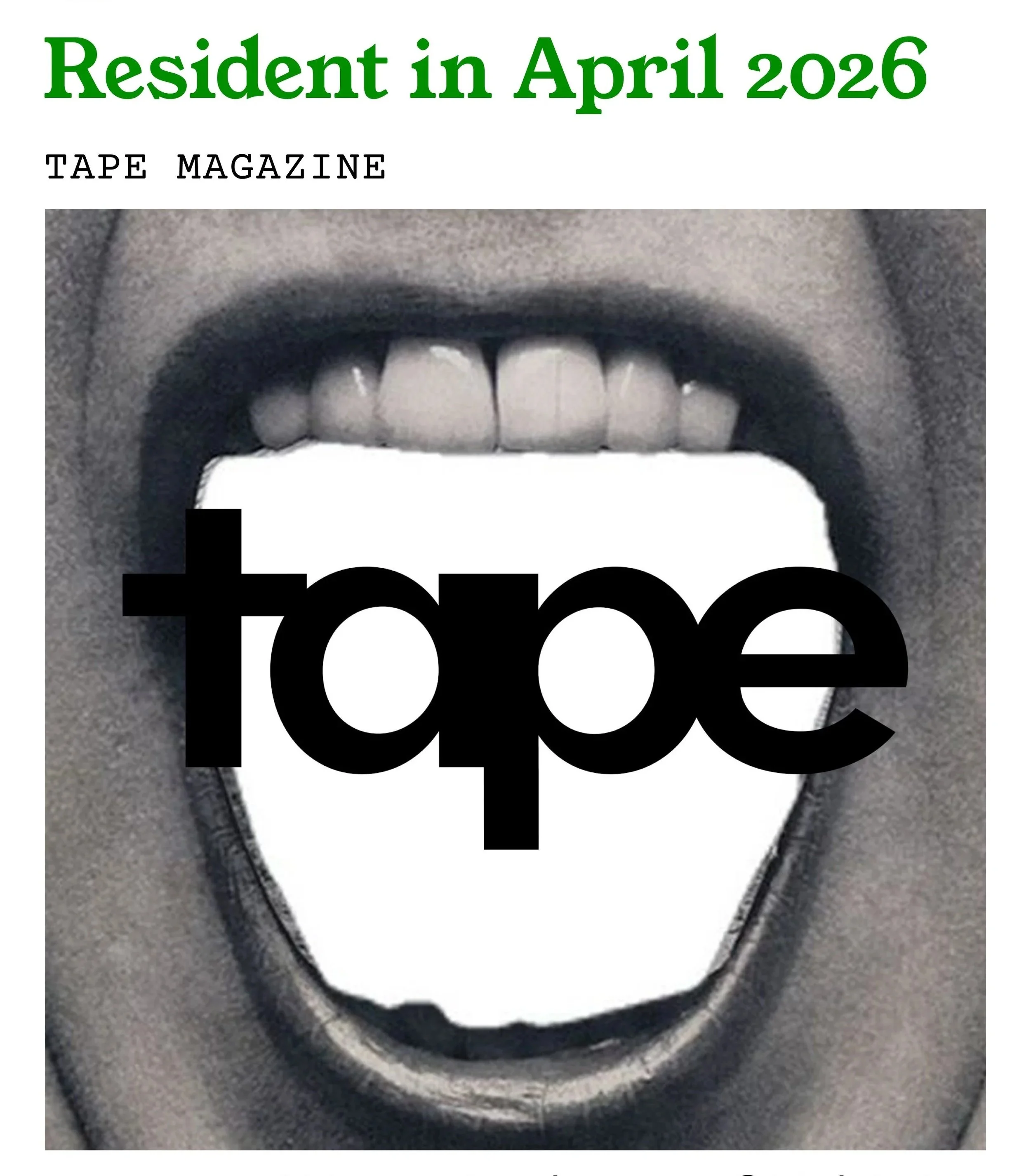 Tape Magazine collective - Visual and textual exploration within the layers of the contemporary local art scene.