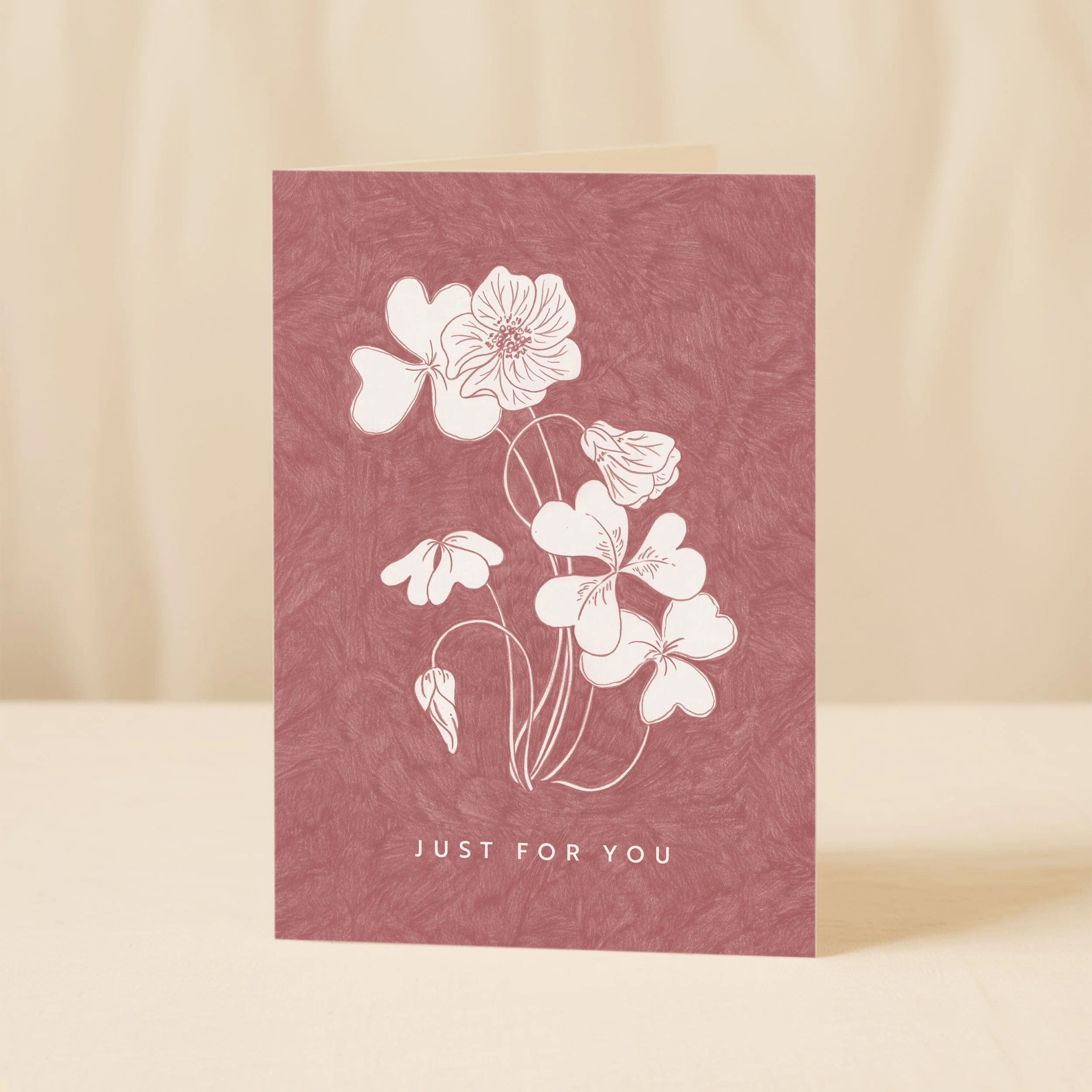 "Just For You" Greetings Card