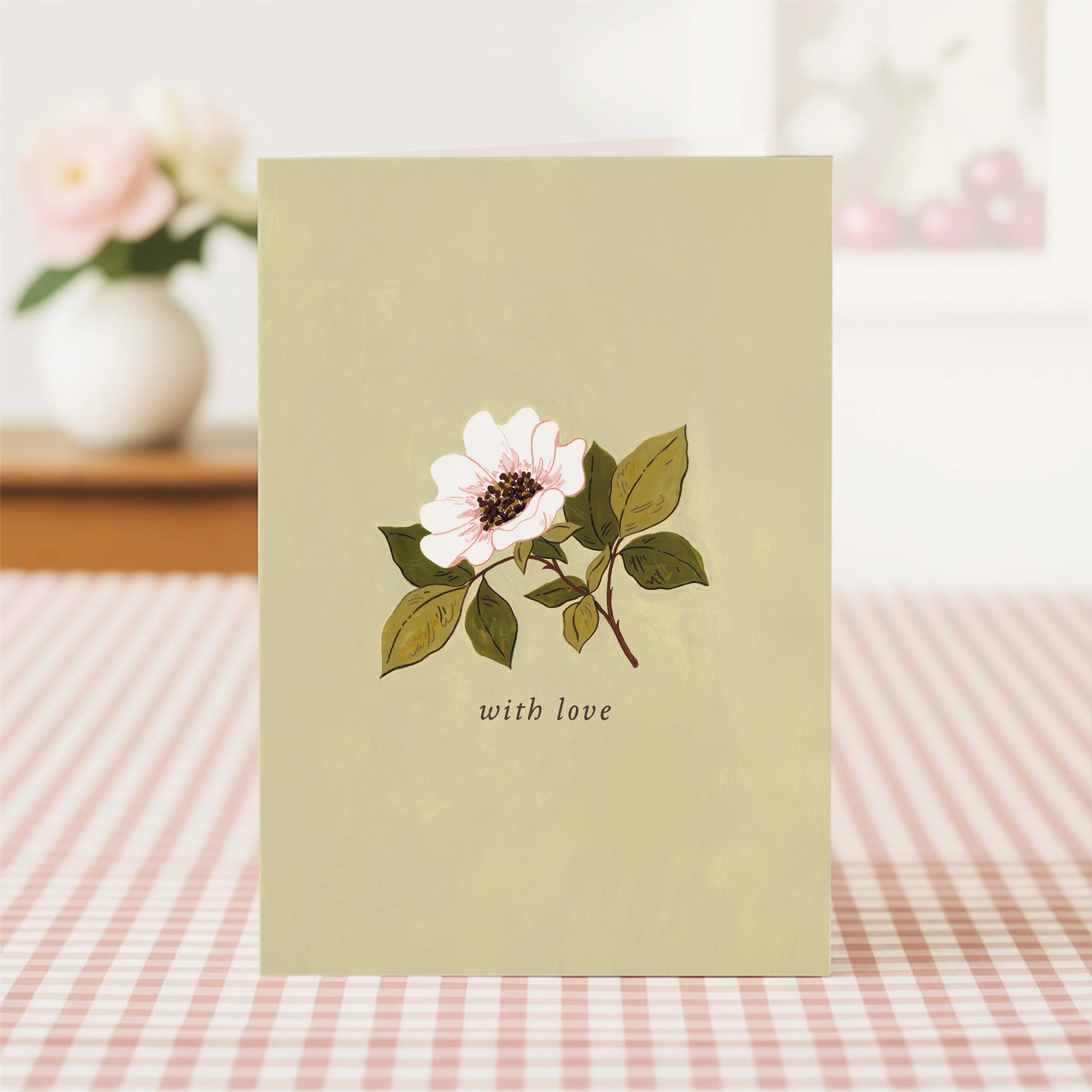 "With Love" Greetings Card