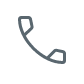 Blue phone icon.