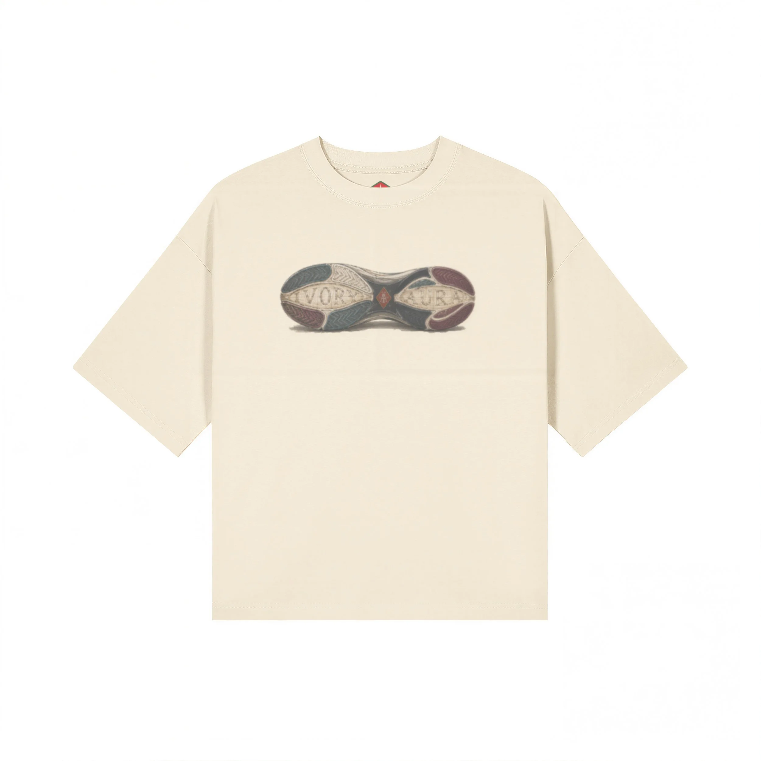 The Dark Imprint Tee — Apricot