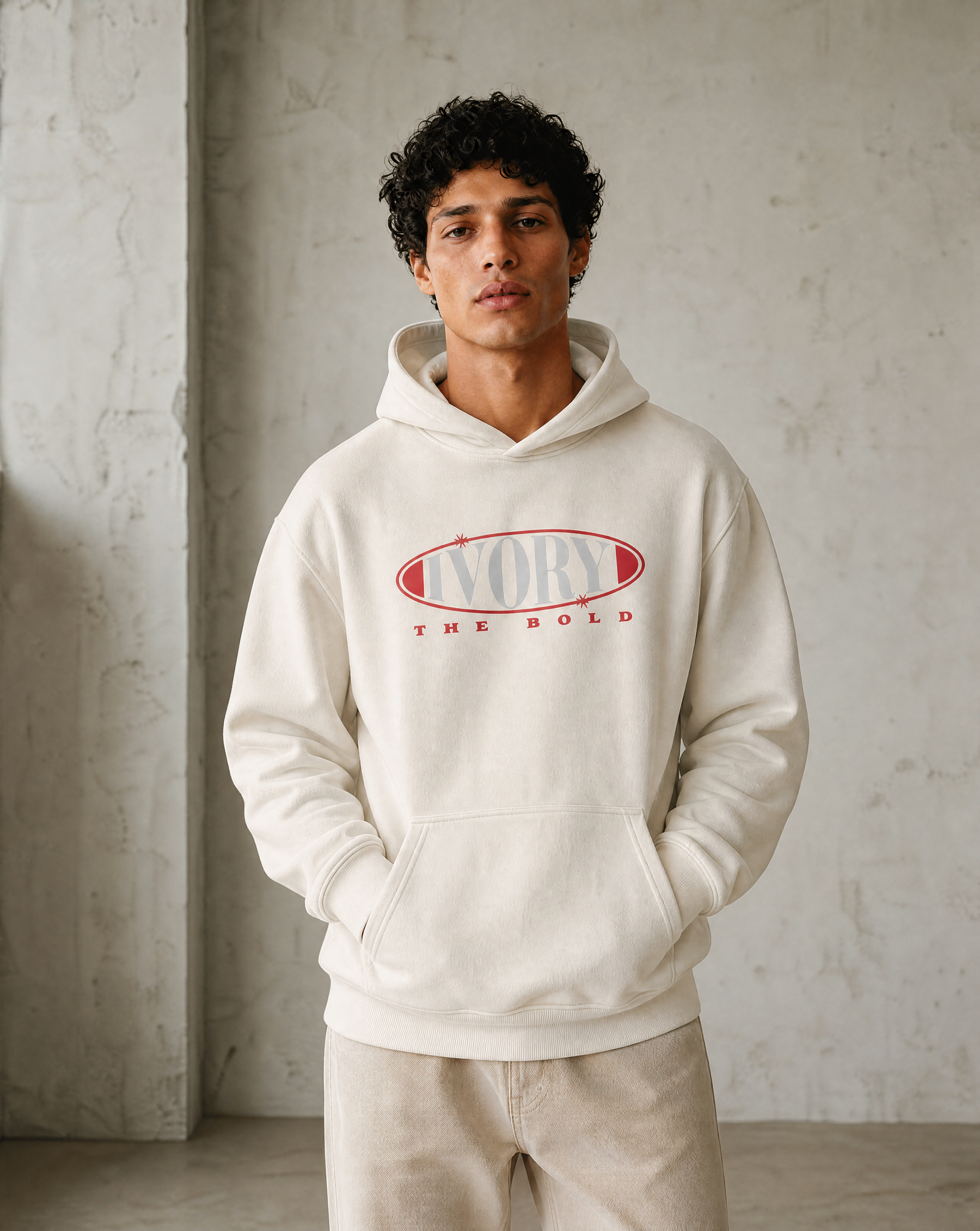 The Ivory Signature Hoodie — Light Beige