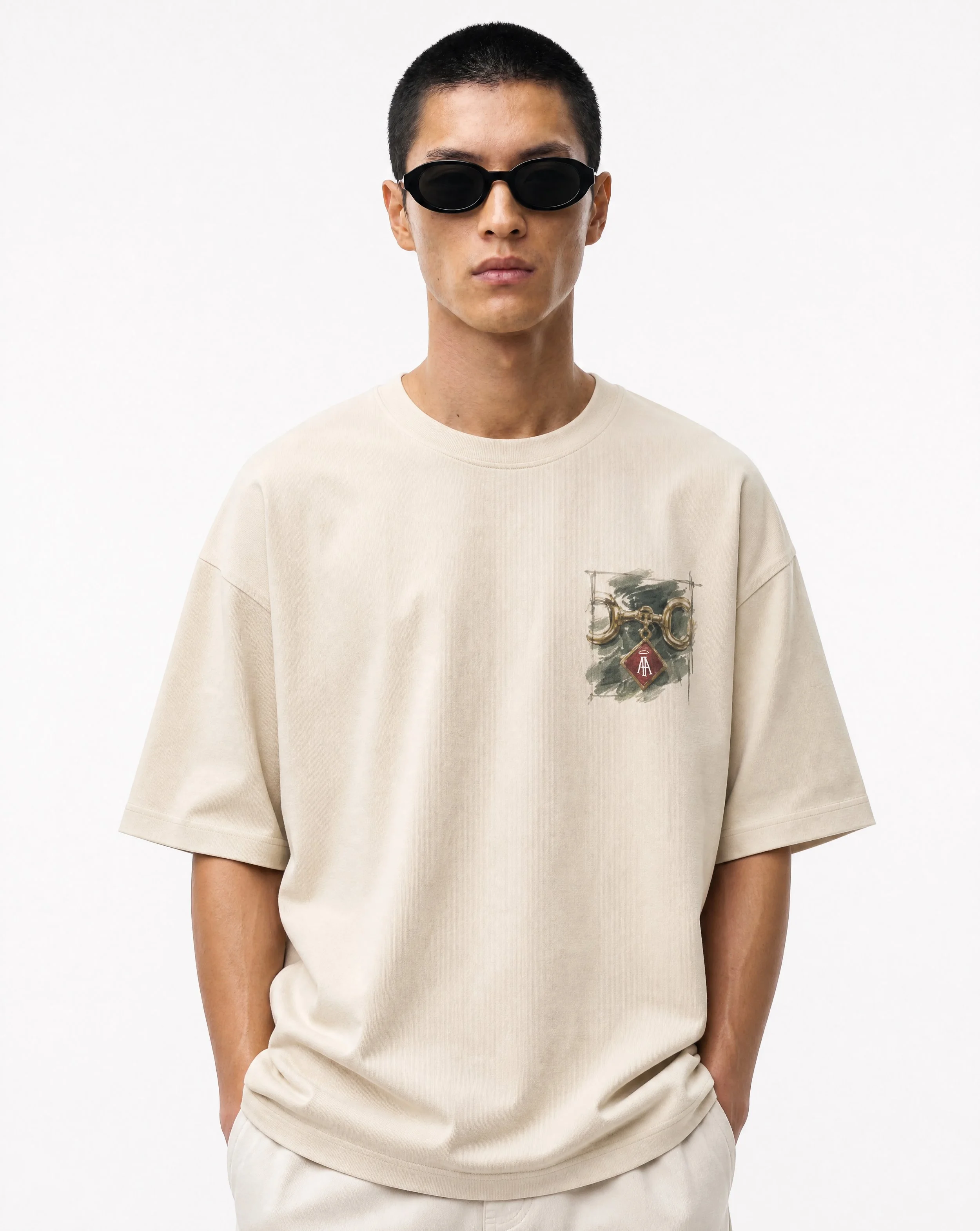 The Loafer Hardware Study Tee — Apricot