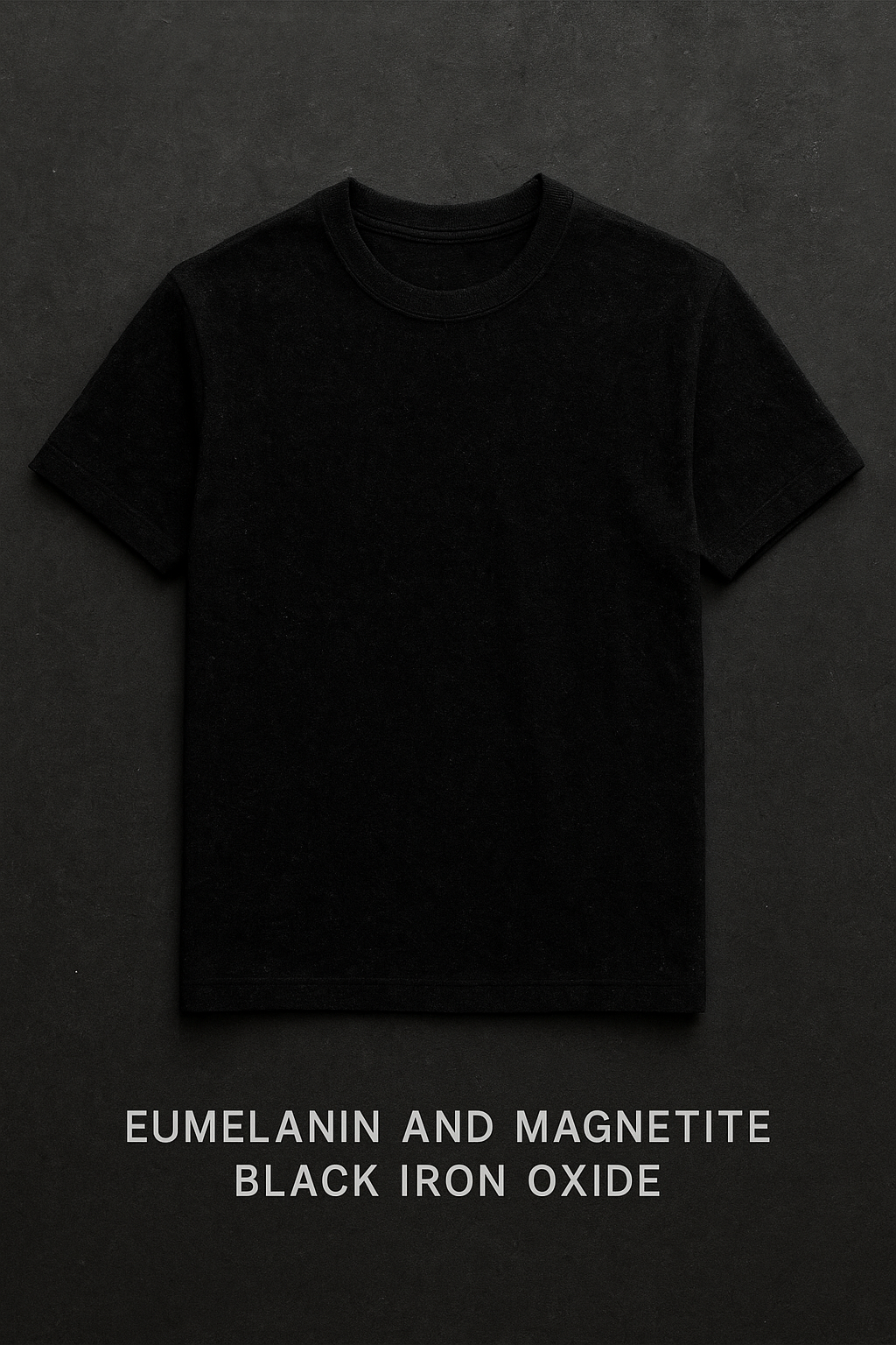 20251007_1734_Eumelanin Magnetite T-Shirt_simple_compose_01k70cxe15fy8b96m8wc51exke.png
