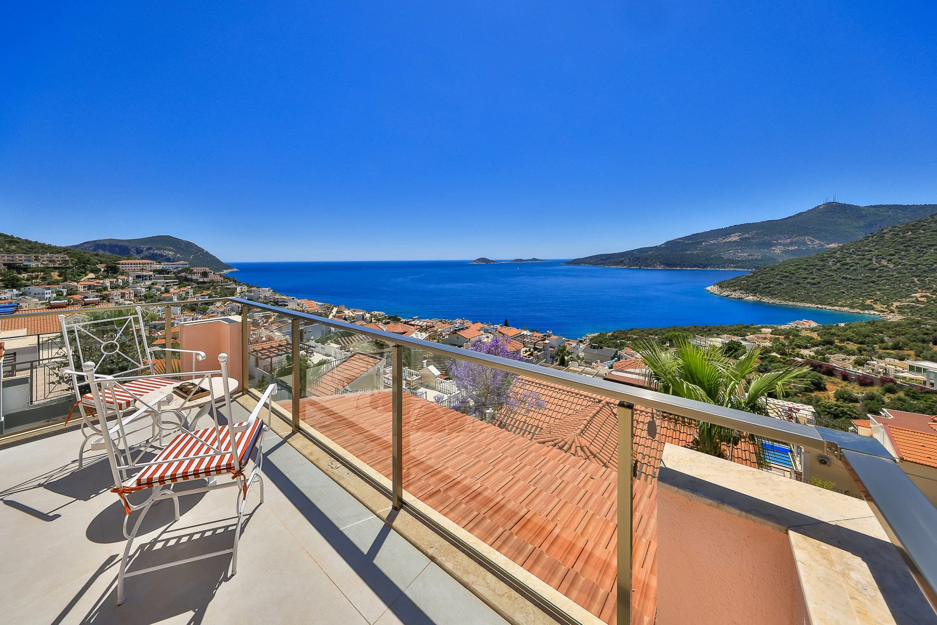 Villa Jibreel panoramic sea views overlooking the Mediterranean from multiple levels