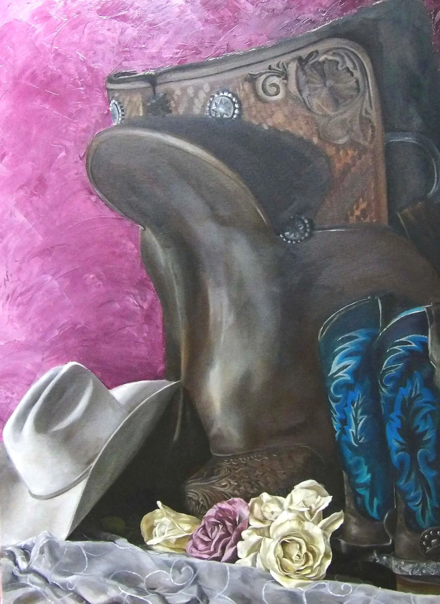Saddle and Roses