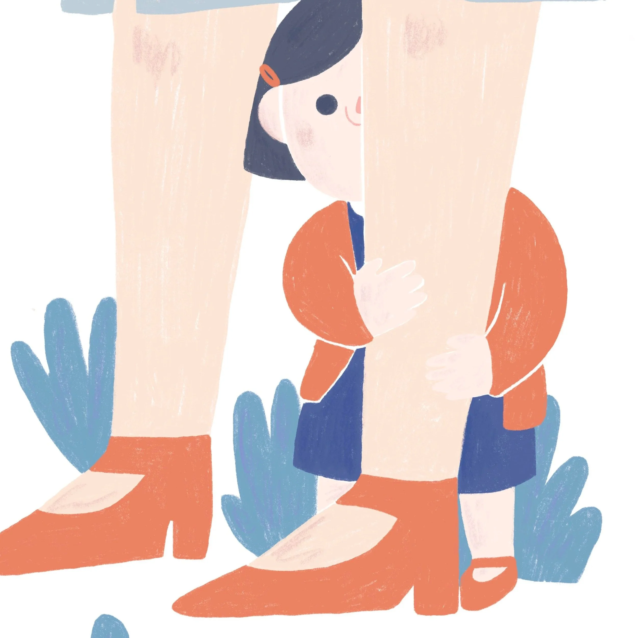 Esconde Esconde hide menina timida criança ilustração illustration child shy