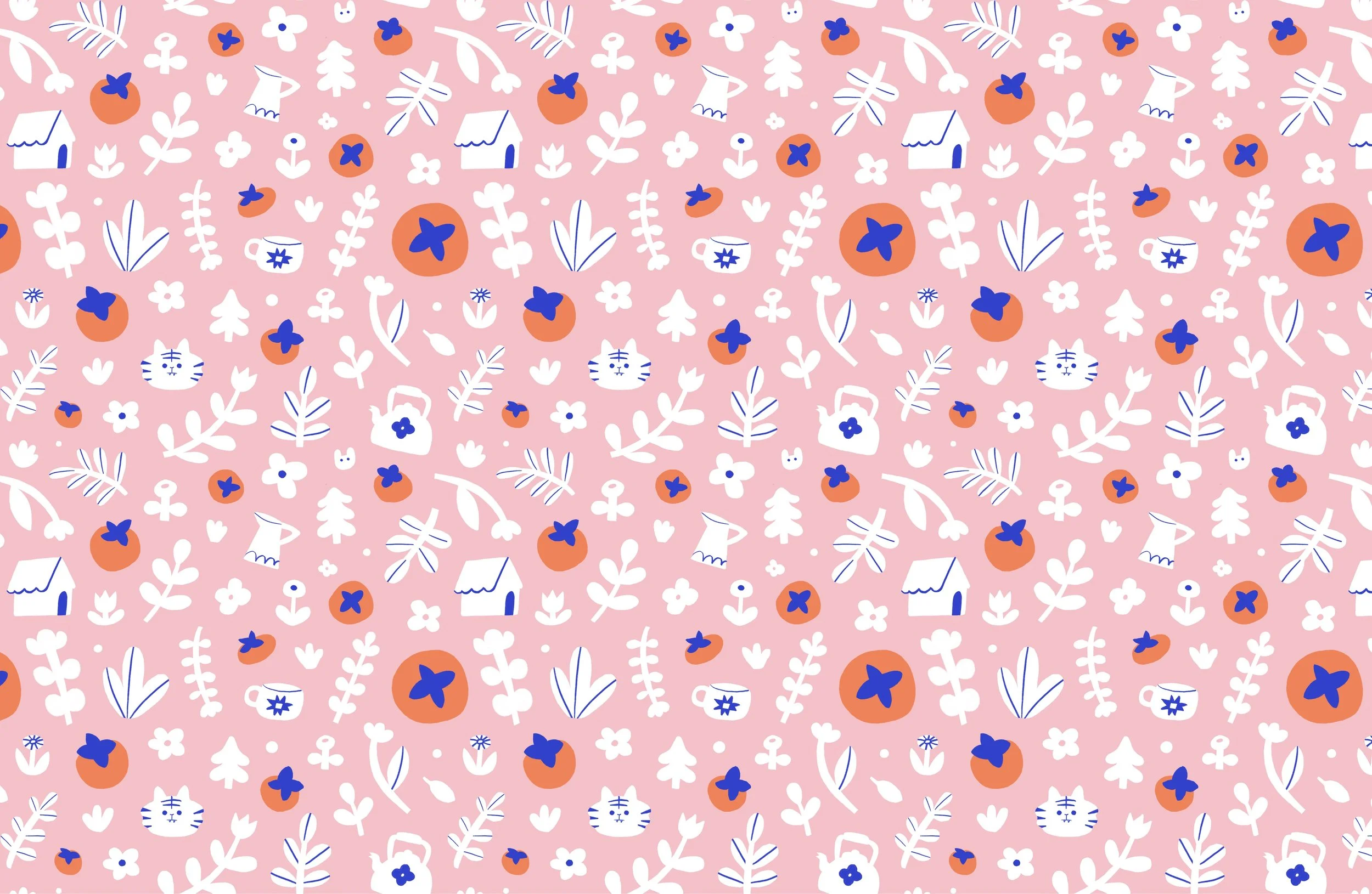 Too Scary for a Tiger! Endpapers.jpg