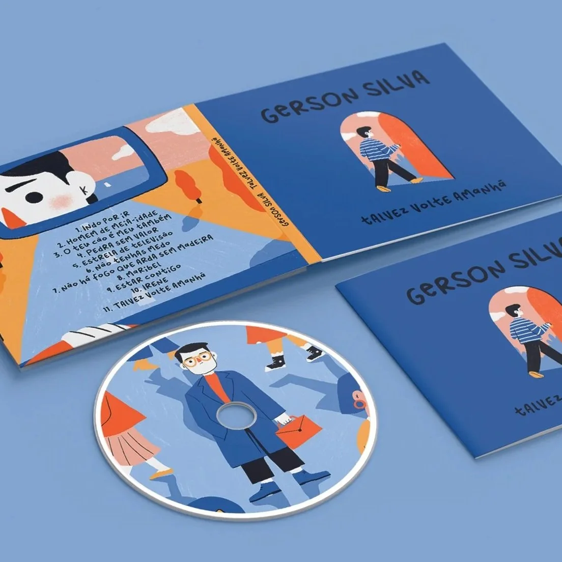 Gerson Silva Music Album Talvez Volte Amanhã design and illustration gambuzino