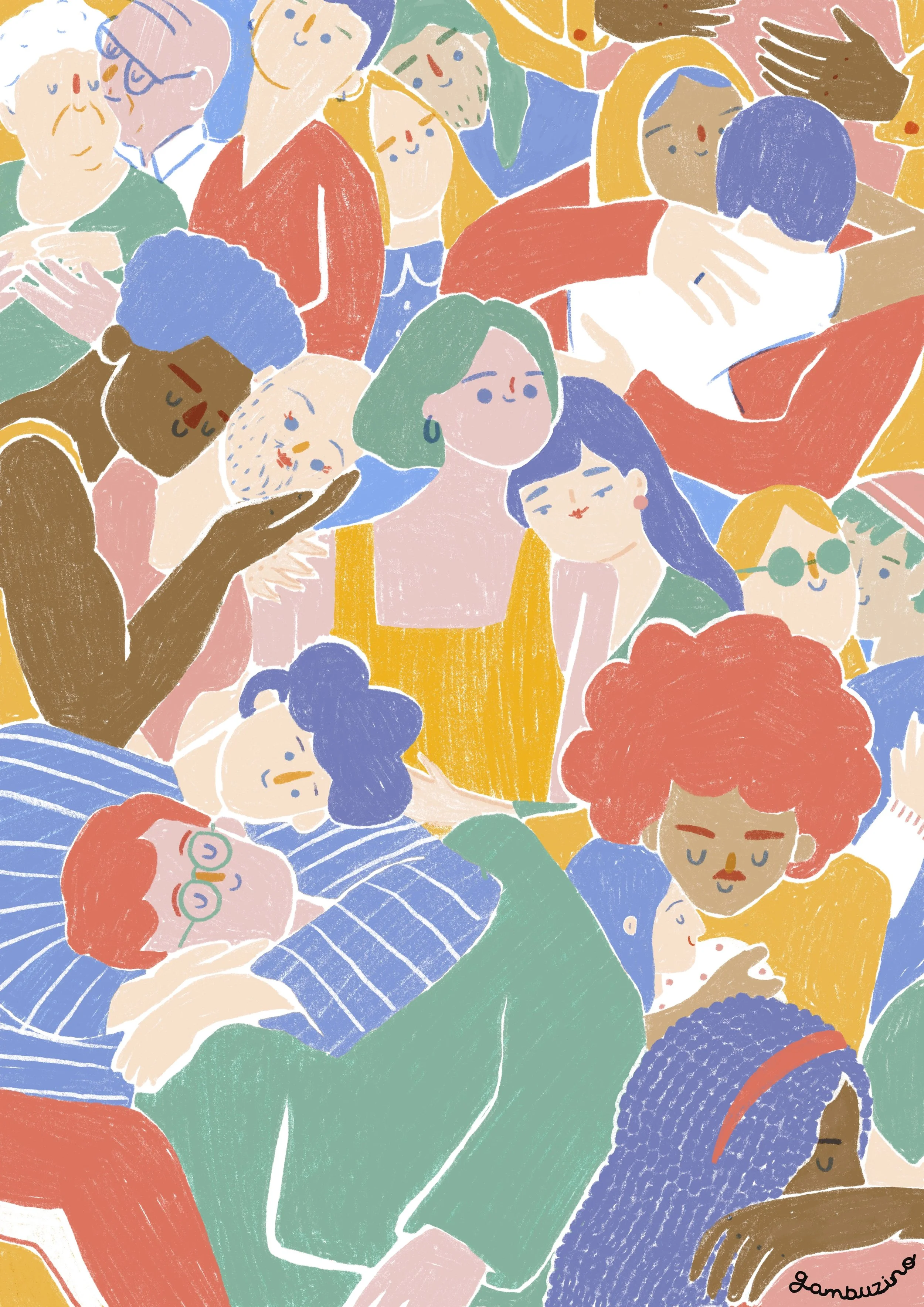Crowd illustration