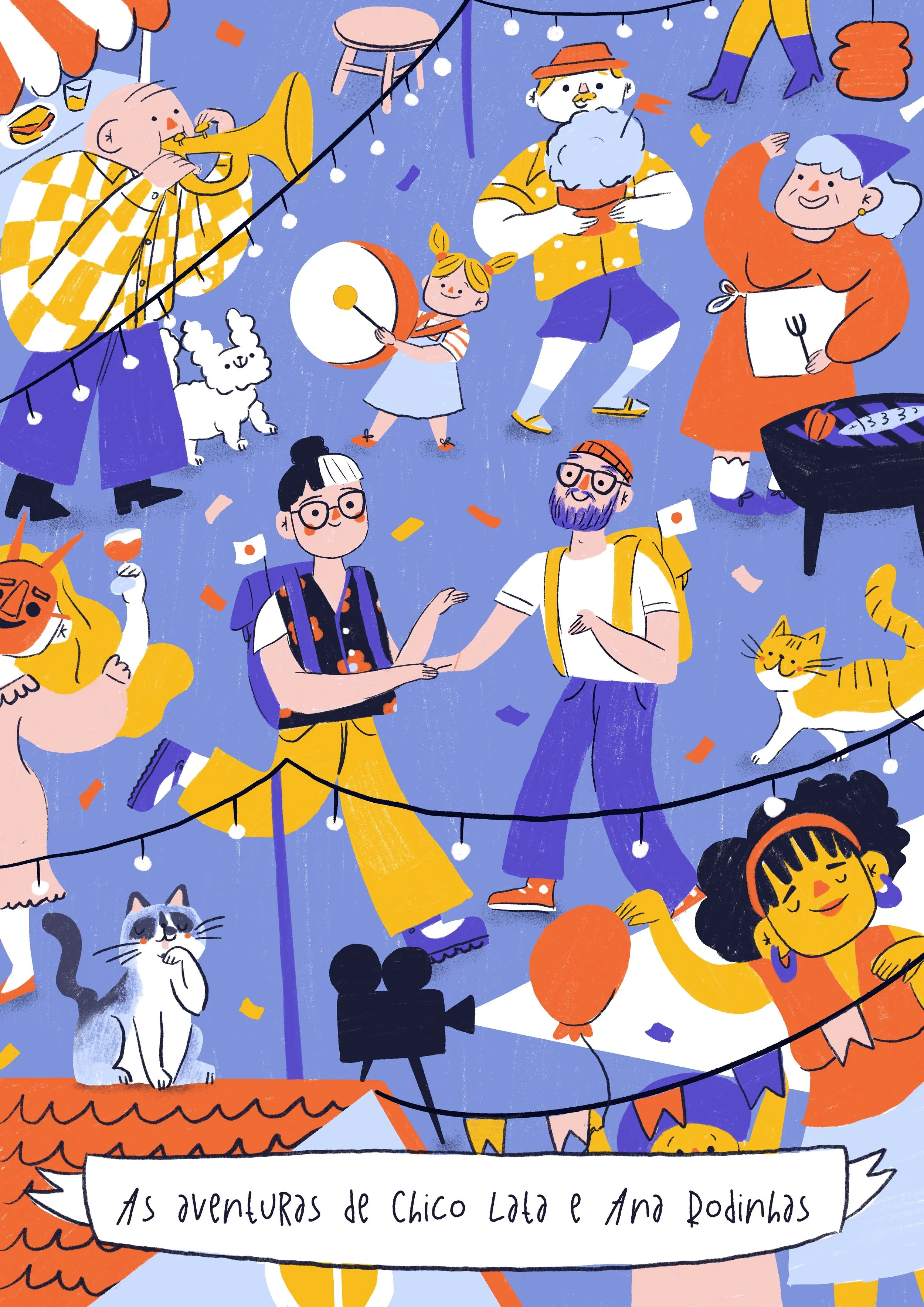 Chico & Ana character design illustration kidlit book gambuzino