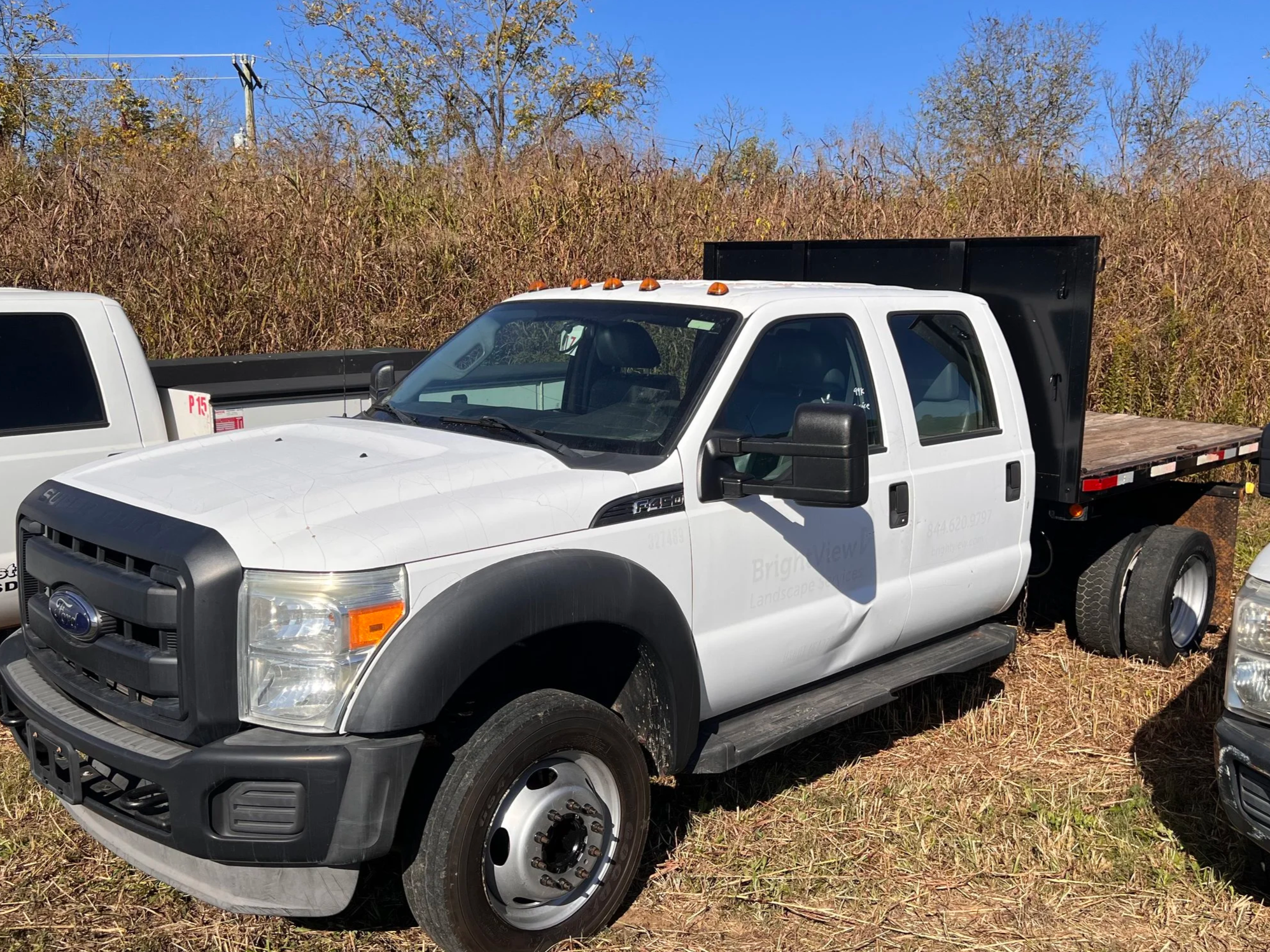 2014 Ford F-450 Crew Cab with Hydraulic Flatbed Dump