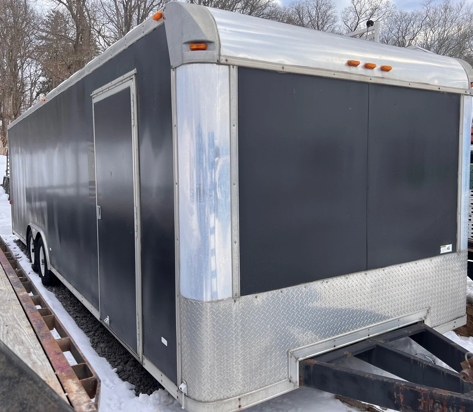 Black Enclosed Trailer