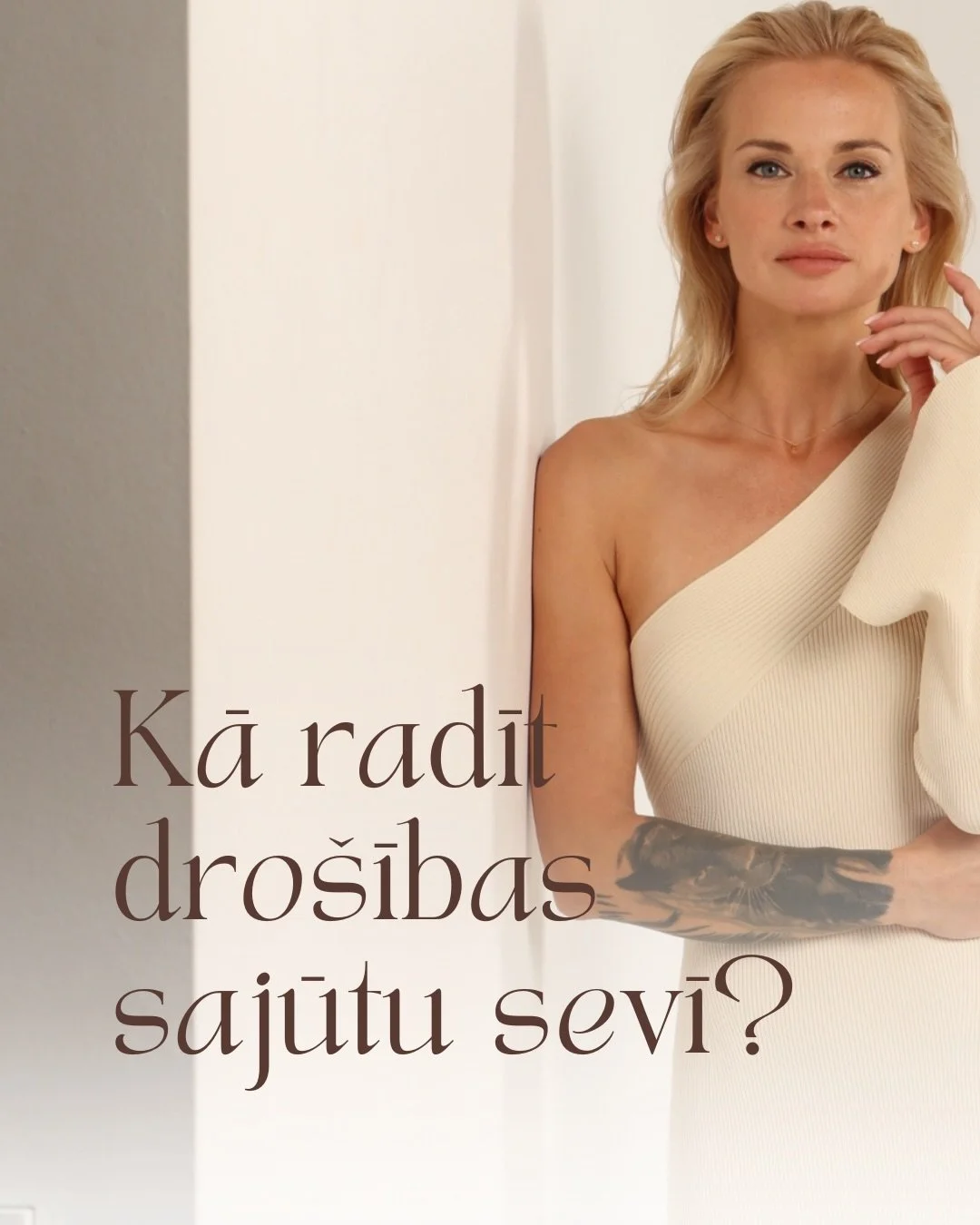 Dro&scaron;ības sajūta nesākas ārpusē. Tā sākas attiecībās ar sevi.

Jo labāk Tu sevi saproti,
jo skaidrāk nosaki robežas,
jo vairāk uzticies sev -
jo stabilāks kļūst Tavs iek&scaron;ējais pamats.

Tas nav par perfektu kontroli.
Tas ir par spēju būt 