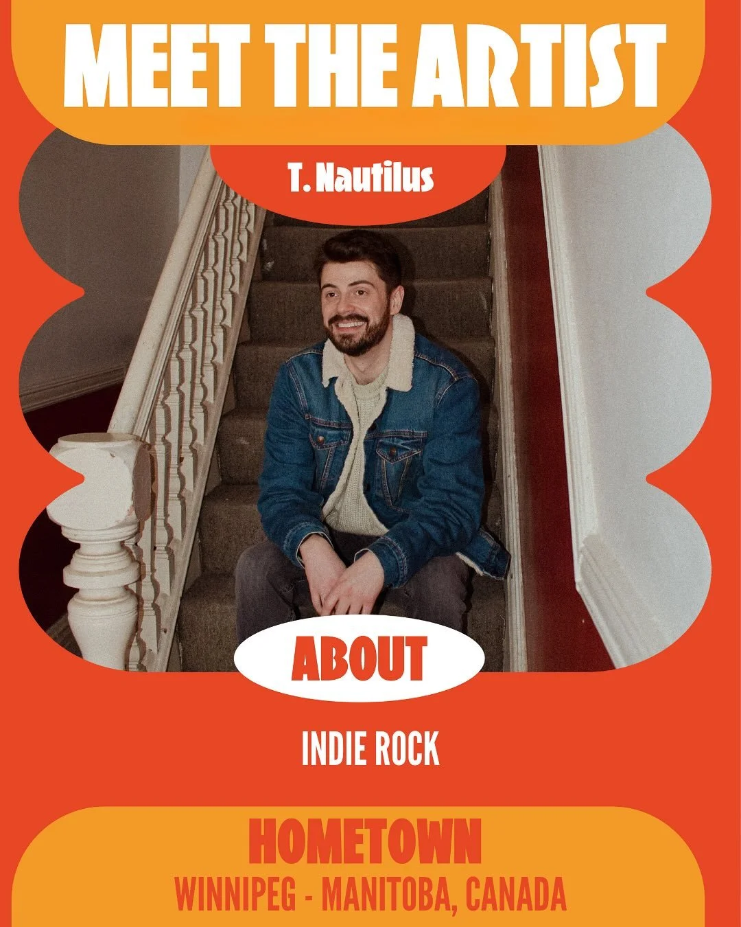 Sungate gives a warm welcome to our newest addition, T. Nautilus! 🎉🎉 
Hailing from Manitoba, Canada, @t.naut.music finds incredible warmth and grace in the solitude and ordinary with little more than a guitar. This collaboration marks the start of