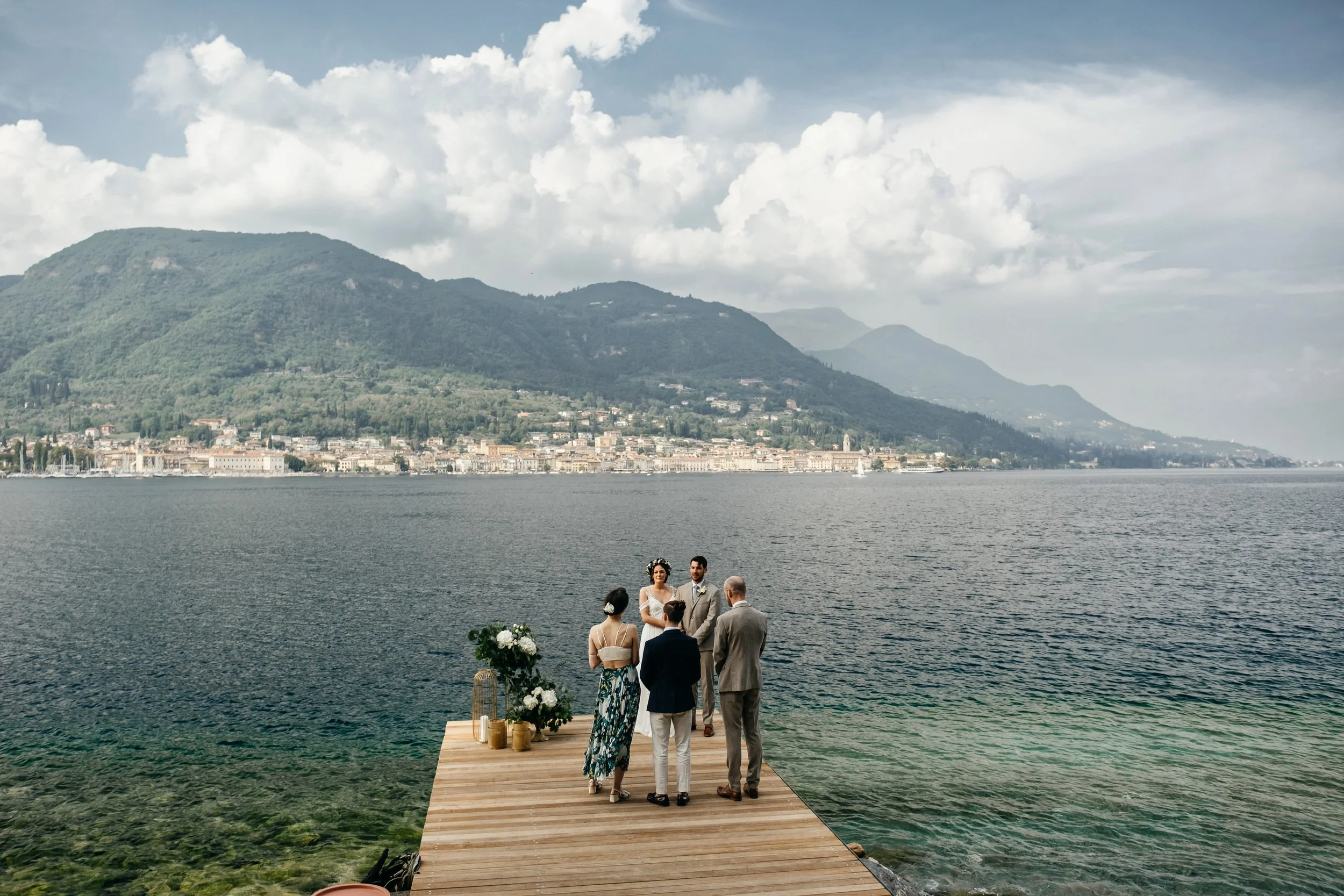 Soulful Lake Garda Wedding With English Roots: Wonderful Celebration In a Pier