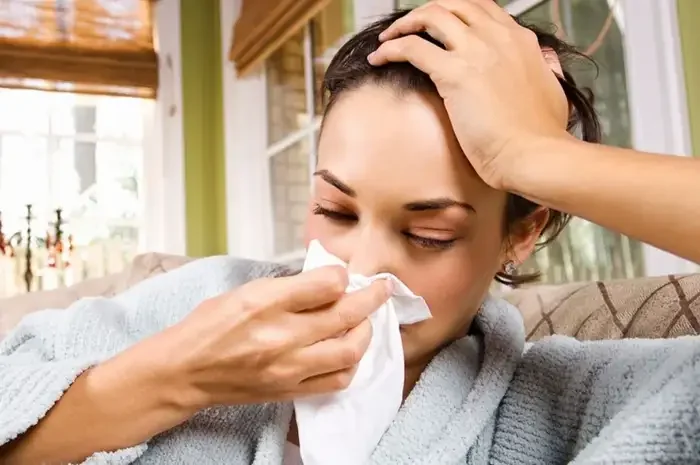 Woman sick