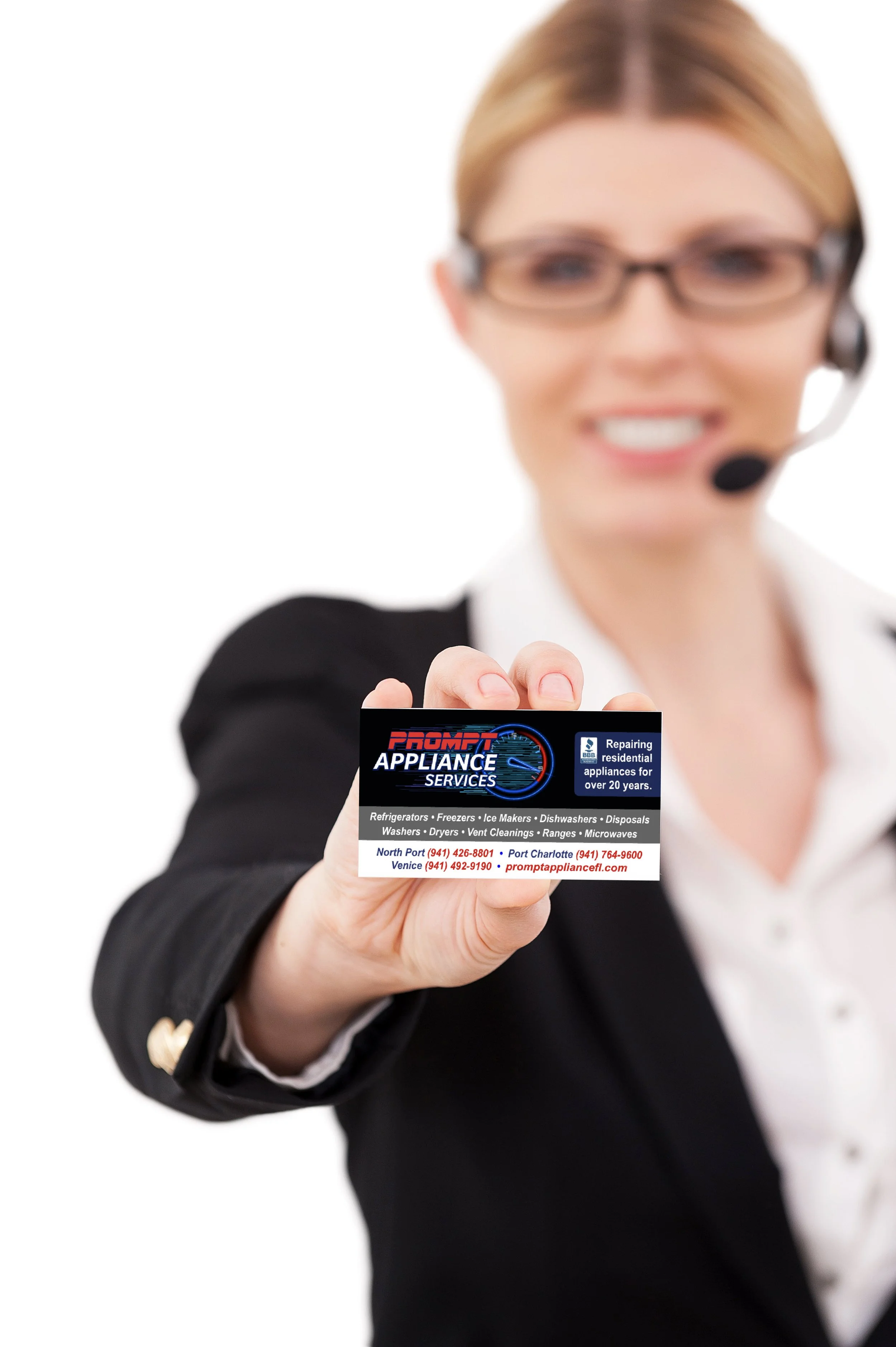 Prompt Appliance Services contact page image