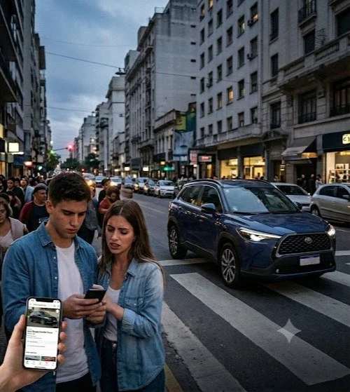Potenciales Automovilistas buscando en el Mercado