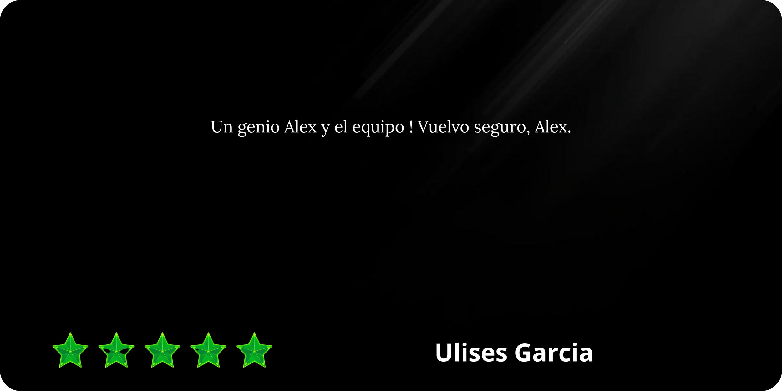 Reseña con cinco estrellas de Ulises García