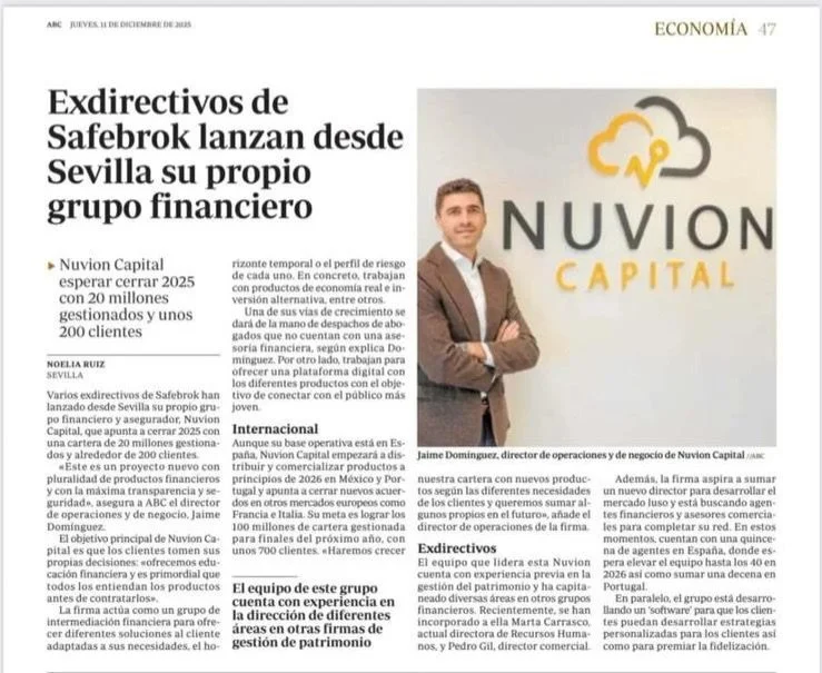 &iexcl;Hoy amanecemos en el @abcdesevilla, en la secci&oacute;n de Econom&iacute;a! 📰🥂

Estamos muy contentos de compartir la visi&oacute;n de crecimiento y las soluciones financieras que traemos desde Sevilla.

Os dejamos el link a la noticia por 