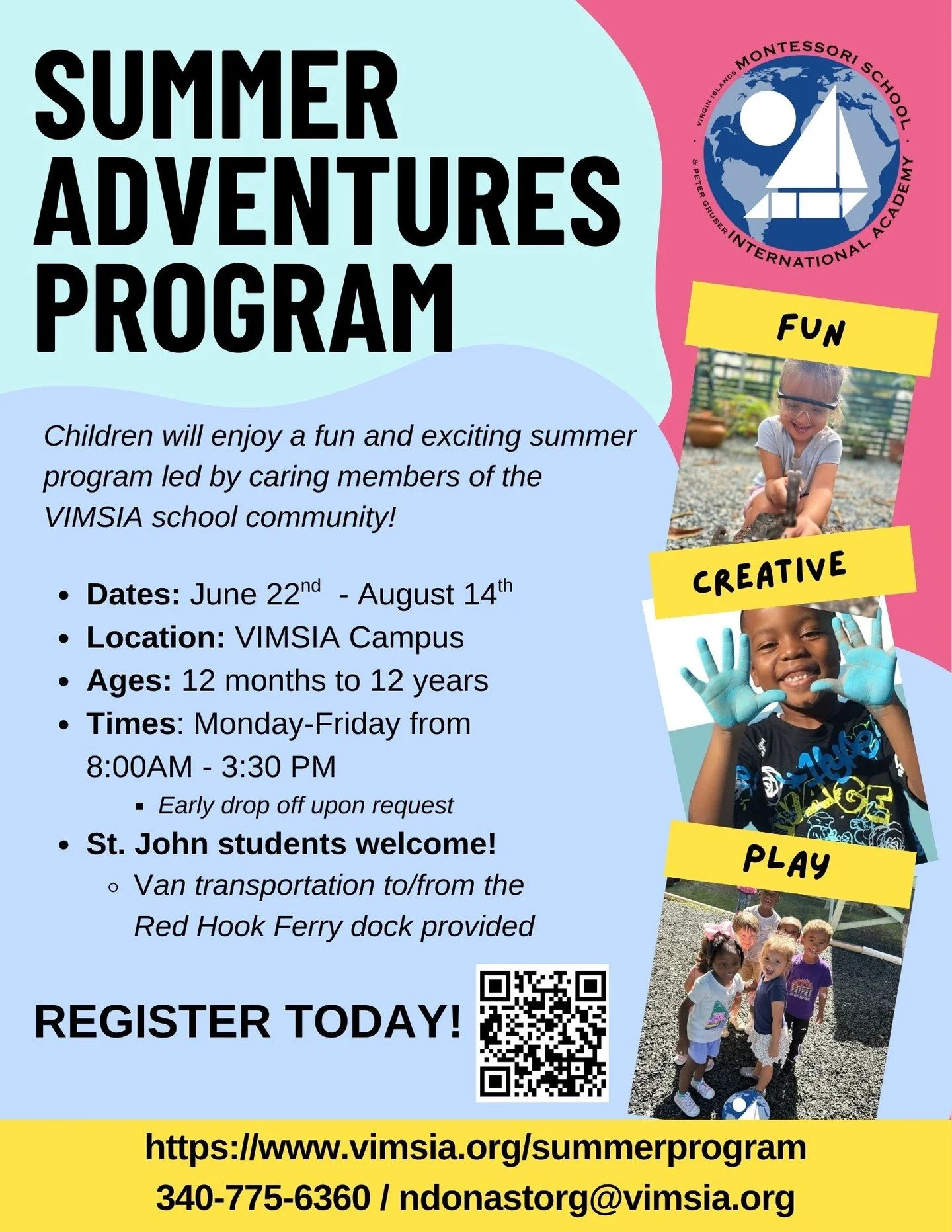HEADS UP: Our Summer '26 Adventures Program is filling fast! 🌿Available for children from 12 months to 12 years old
**Open to the public**

Secure your child's spot NOW at vimsia.org/summerprogram or using the link in our bio.