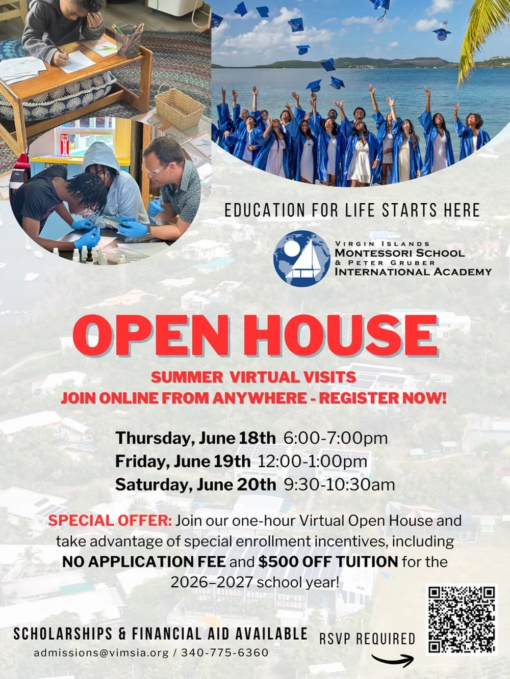 Now booking:📍SUMMER VIRTUAL VISITS 💻

Tell your friends!

***Special offer: Attend our 1-hour Virtual Open House and take advantage of enrollment incentives, including NO APPLICATION FEE and $500 OFF TUITION