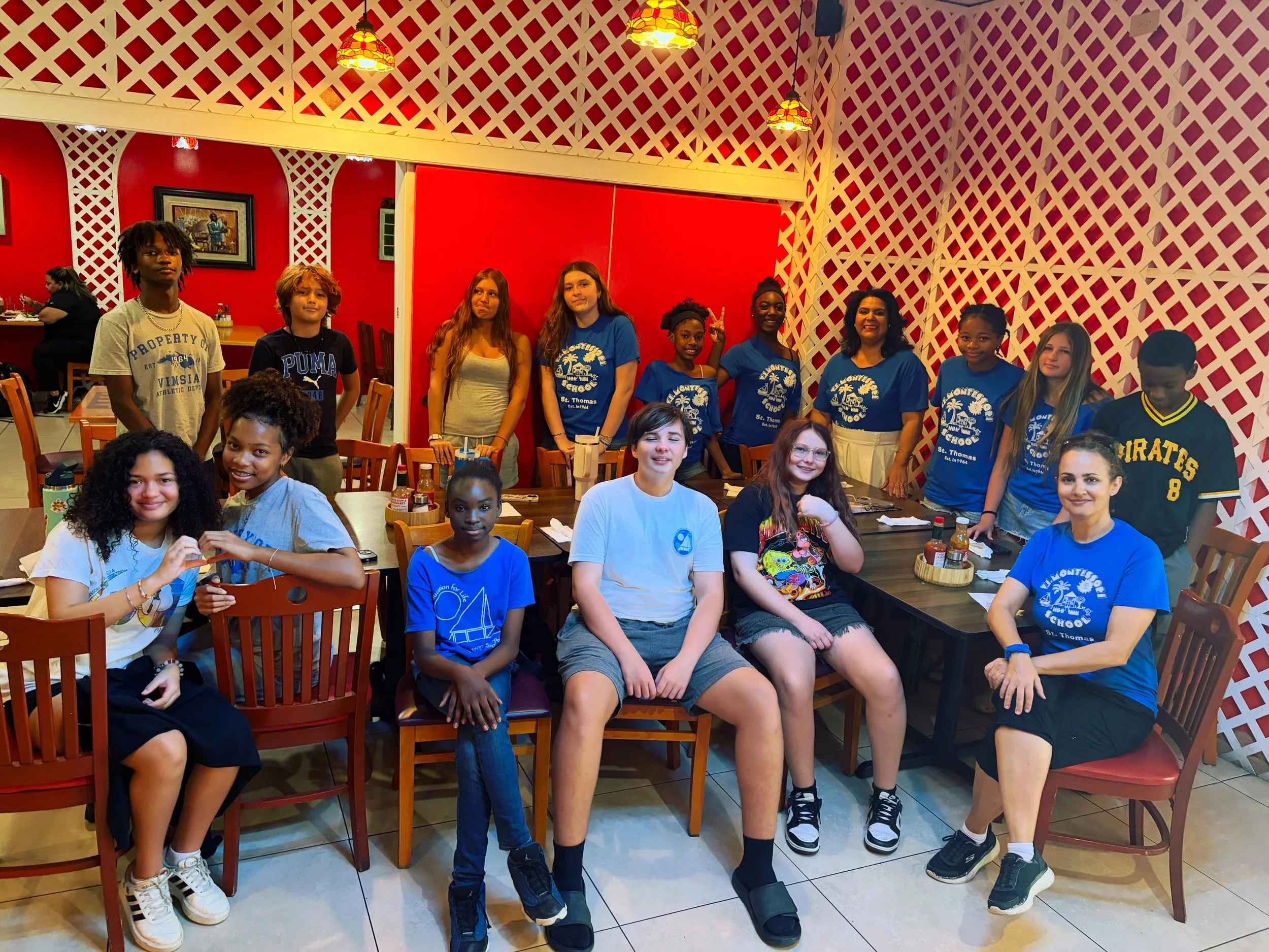 &iexcl;DELICIOSO! The Mindfulness and Latin Culture group continues their End Session cultural exploration at @rancholatinostt in St. Thomas 🥣🍗🍤