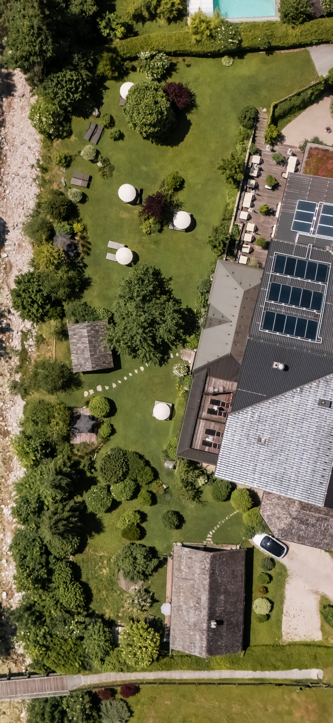 Vogelperspektive Bergrose